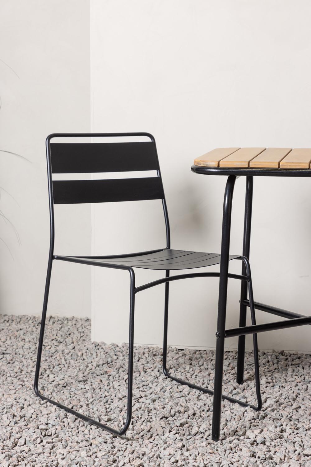 Holmbeck Outdoor-Tischset Lina 70cm/2St. in Schwarz präsentiert im Onlineshop von KAQTU Design AG. Gartentischset ist von Venture Home