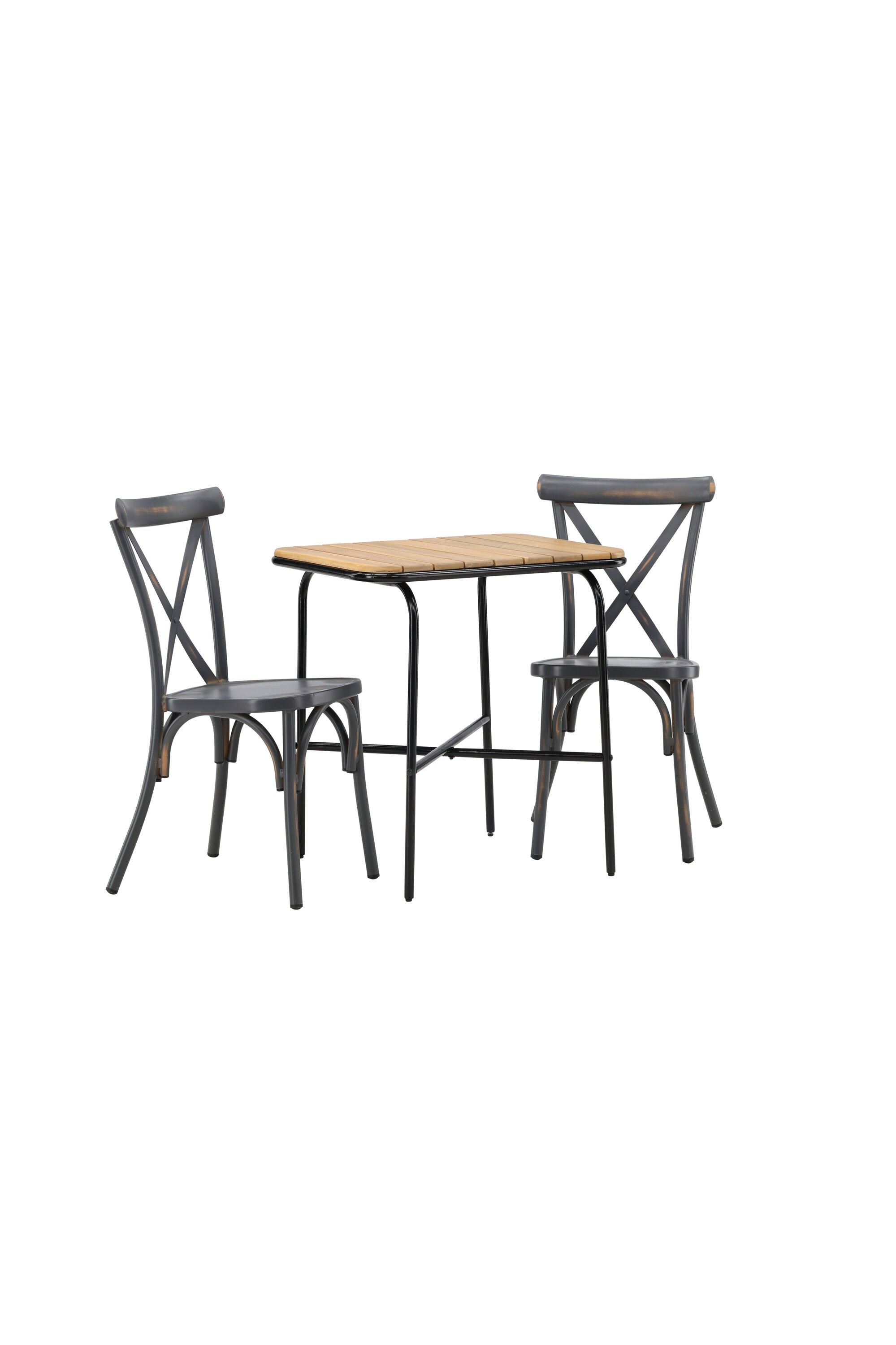 Holmbeck Outdoor-Tischset Peking 70cm/2St. in Dunkelgrau präsentiert im Onlineshop von KAQTU Design AG. Gartentischset ist von Venture Home