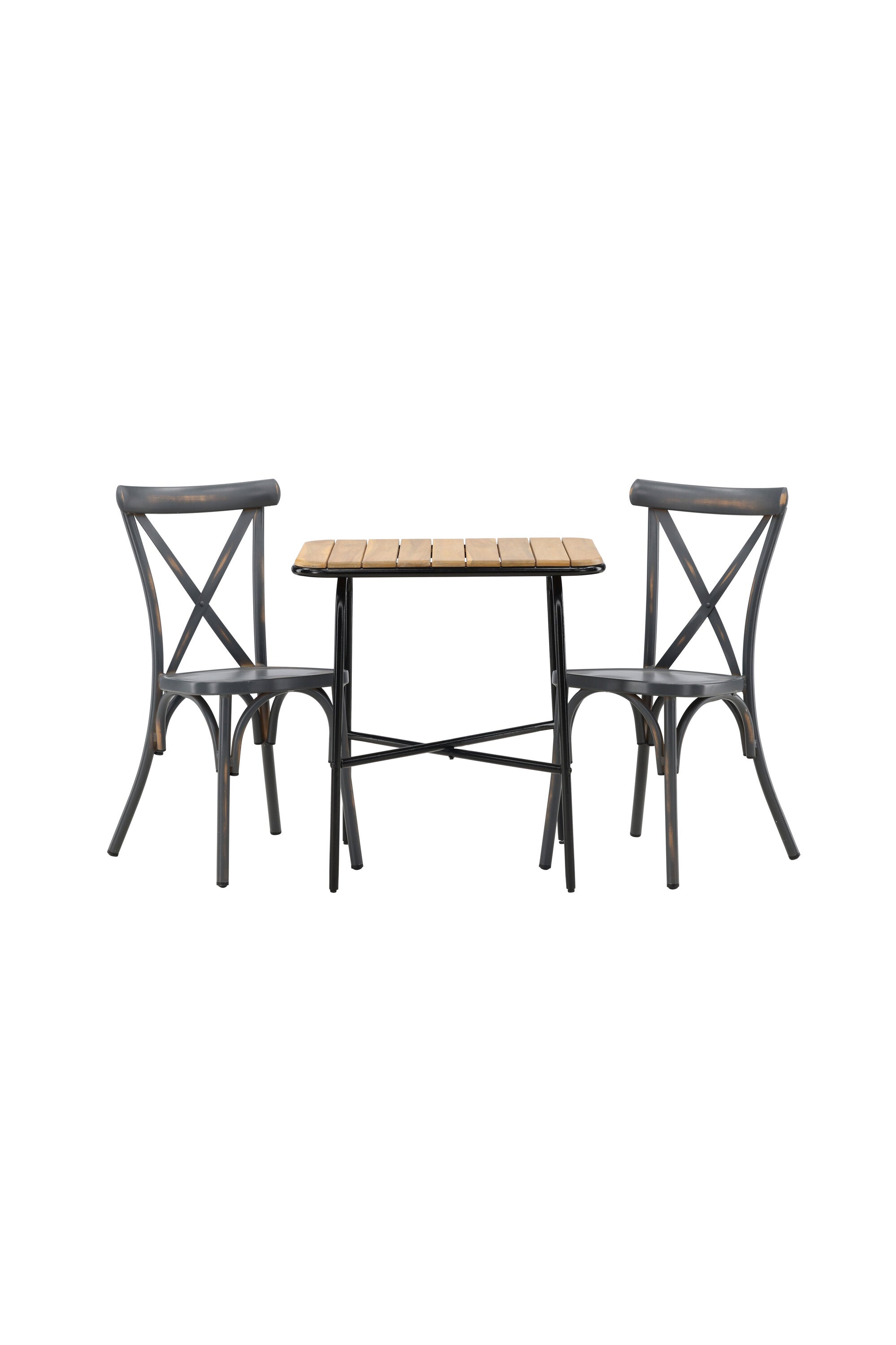 Holmbeck Outdoor-Tischset Peking 70cm/2St. in Dunkelgrau präsentiert im Onlineshop von KAQTU Design AG. Gartentischset ist von Venture Home