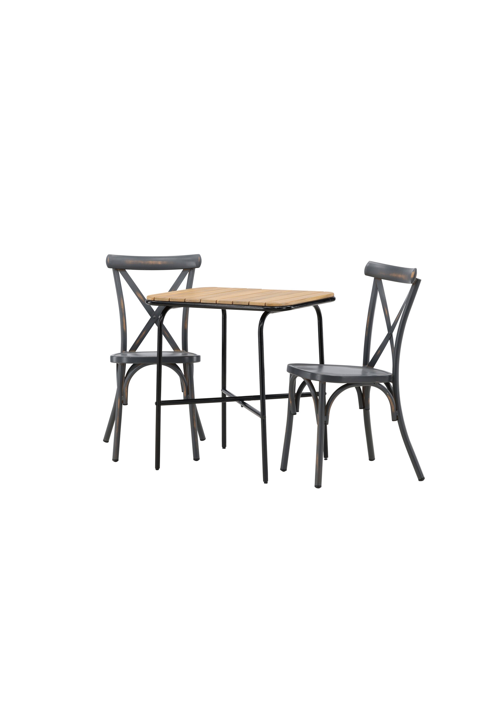 Holmbeck Outdoor-Tischset Peking 70cm/2St. in Dunkelgrau präsentiert im Onlineshop von KAQTU Design AG. Gartentischset ist von Venture Home