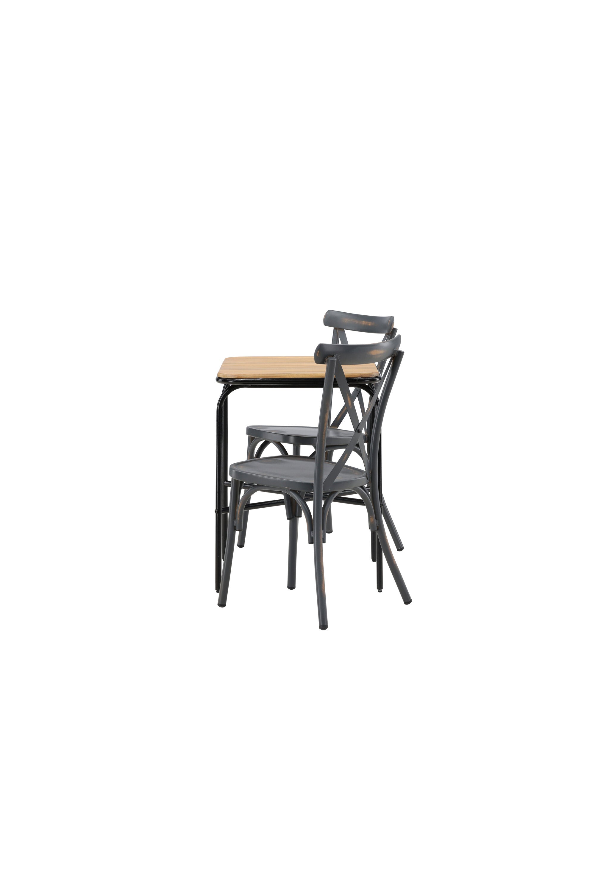 Holmbeck Outdoor-Tischset Peking 70cm/2St. in Dunkelgrau präsentiert im Onlineshop von KAQTU Design AG. Gartentischset ist von Venture Home