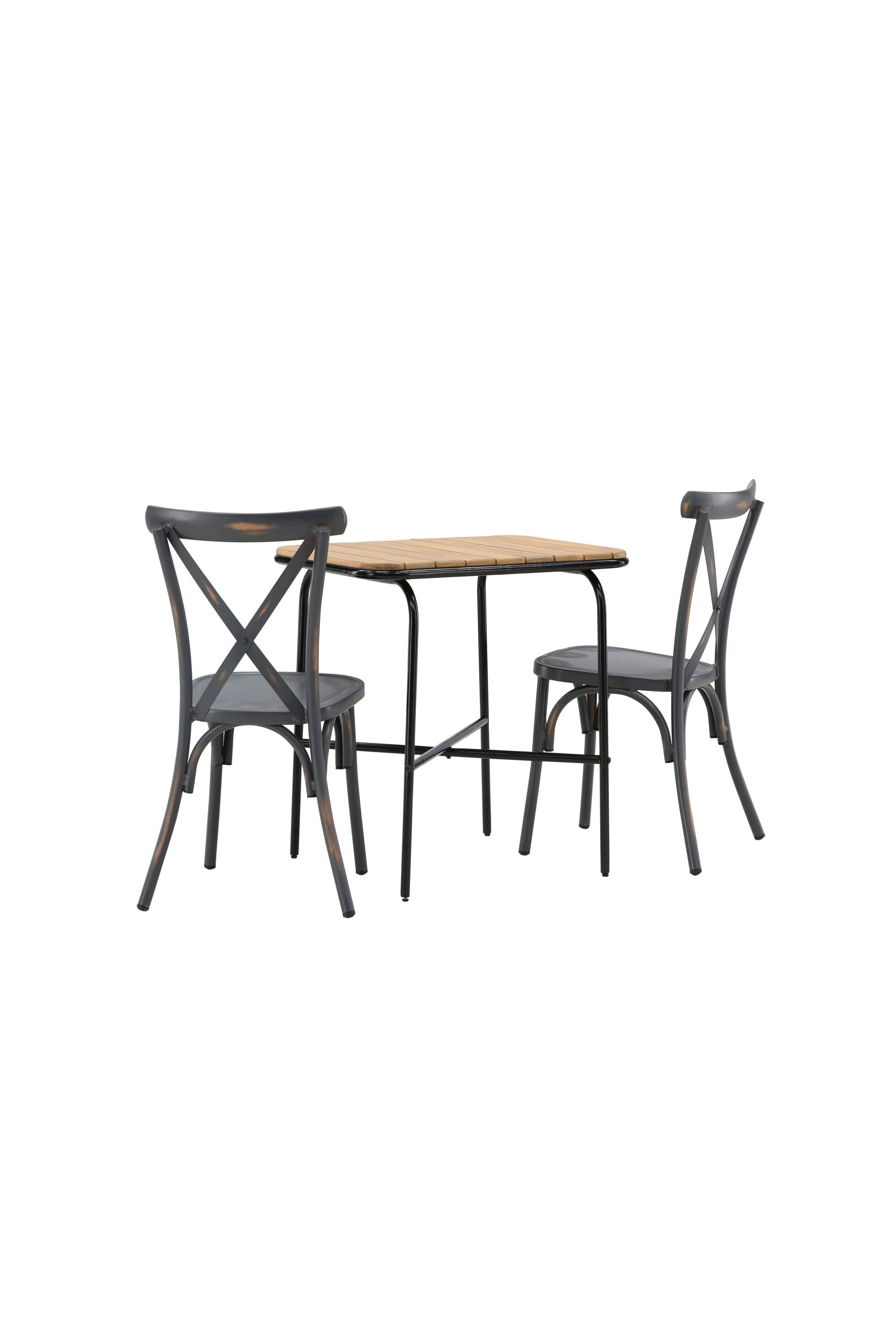 Holmbeck Outdoor-Tischset Peking 70cm/2St. in Dunkelgrau präsentiert im Onlineshop von KAQTU Design AG. Gartentischset ist von Venture Home