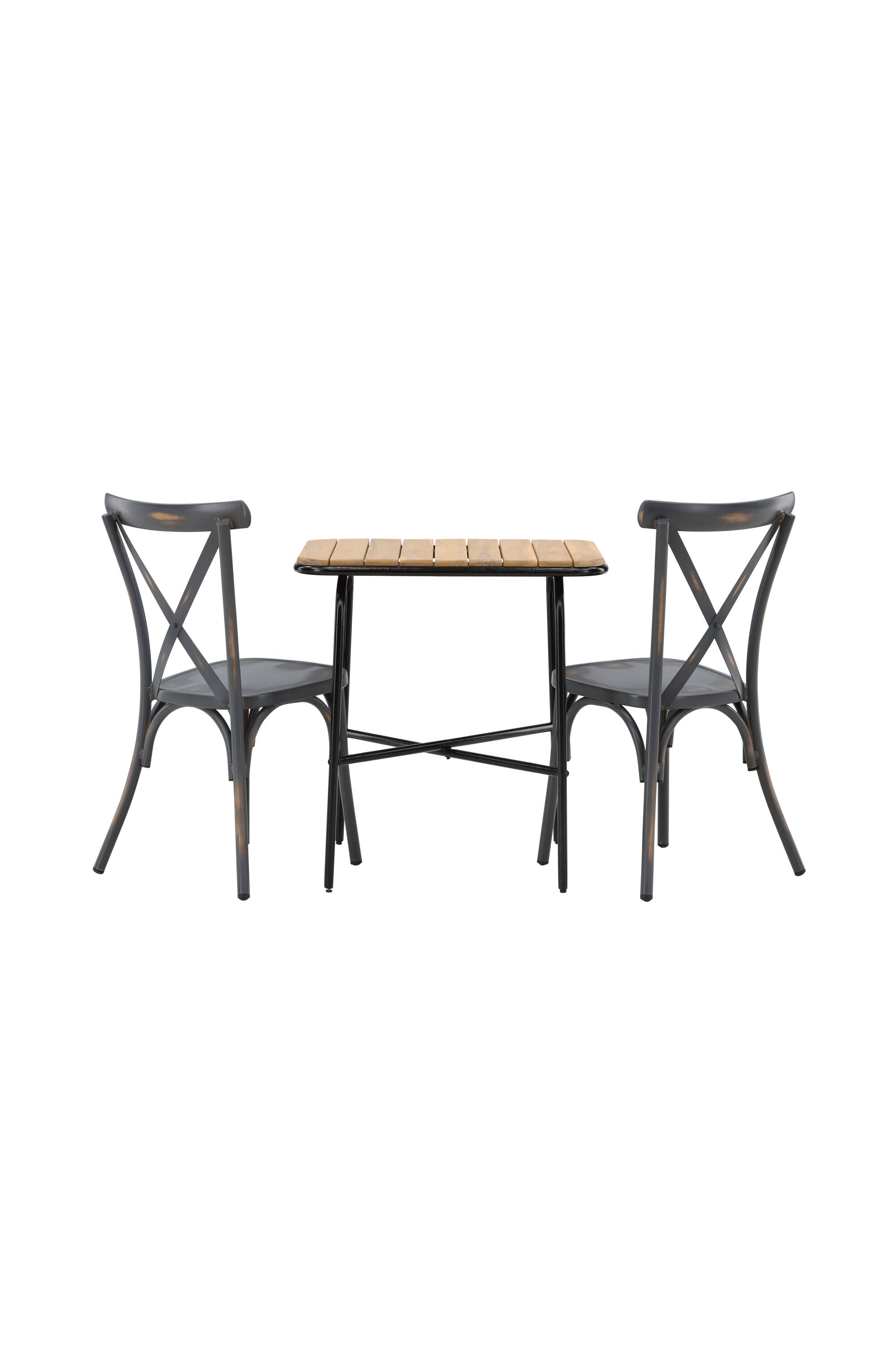 Holmbeck Outdoor-Tischset Peking 70cm/2St. in Dunkelgrau präsentiert im Onlineshop von KAQTU Design AG. Gartentischset ist von Venture Home