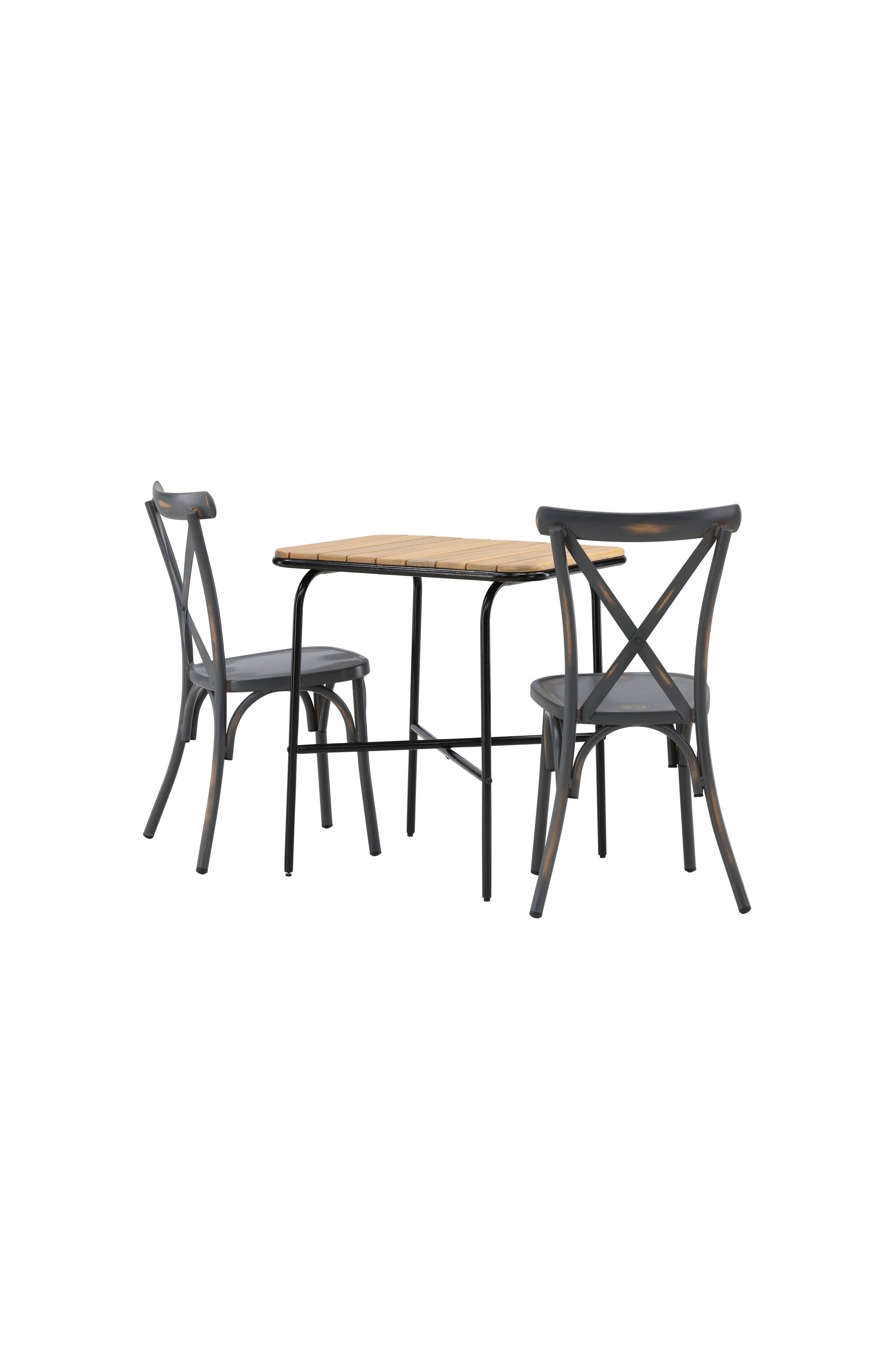Holmbeck Outdoor-Tischset Peking 70cm/2St. in Dunkelgrau präsentiert im Onlineshop von KAQTU Design AG. Gartentischset ist von Venture Home