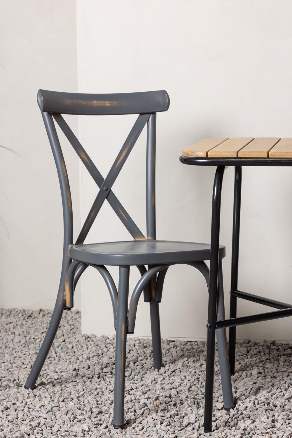 Holmbeck Outdoor-Tischset Peking 70cm/2St. in Dunkelgrau präsentiert im Onlineshop von KAQTU Design AG. Gartentischset ist von Venture Home