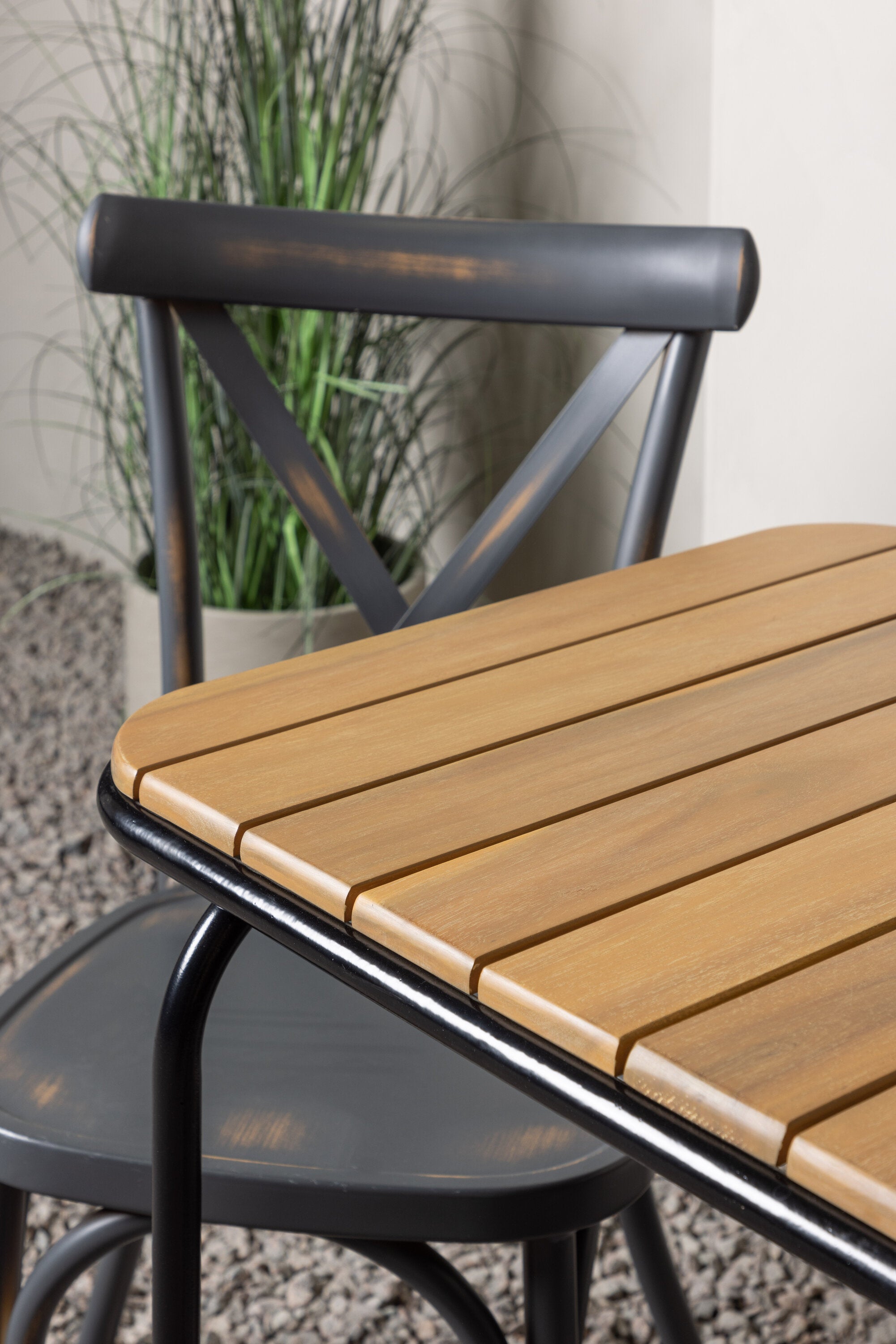Holmbeck Outdoor-Tischset Peking 70cm/2St. in Dunkelgrau präsentiert im Onlineshop von KAQTU Design AG. Gartentischset ist von Venture Home