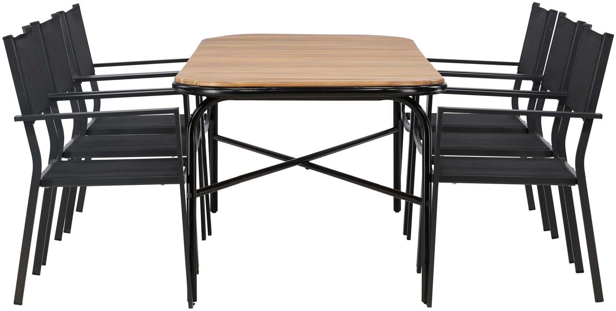 Entdecken Sie das Holmbeck Outdoor-Tischset Copacabana 200cm/6St. von Venture Home – stilvolles Design, hochwertige Materialien und Platz für gesellige Abende.