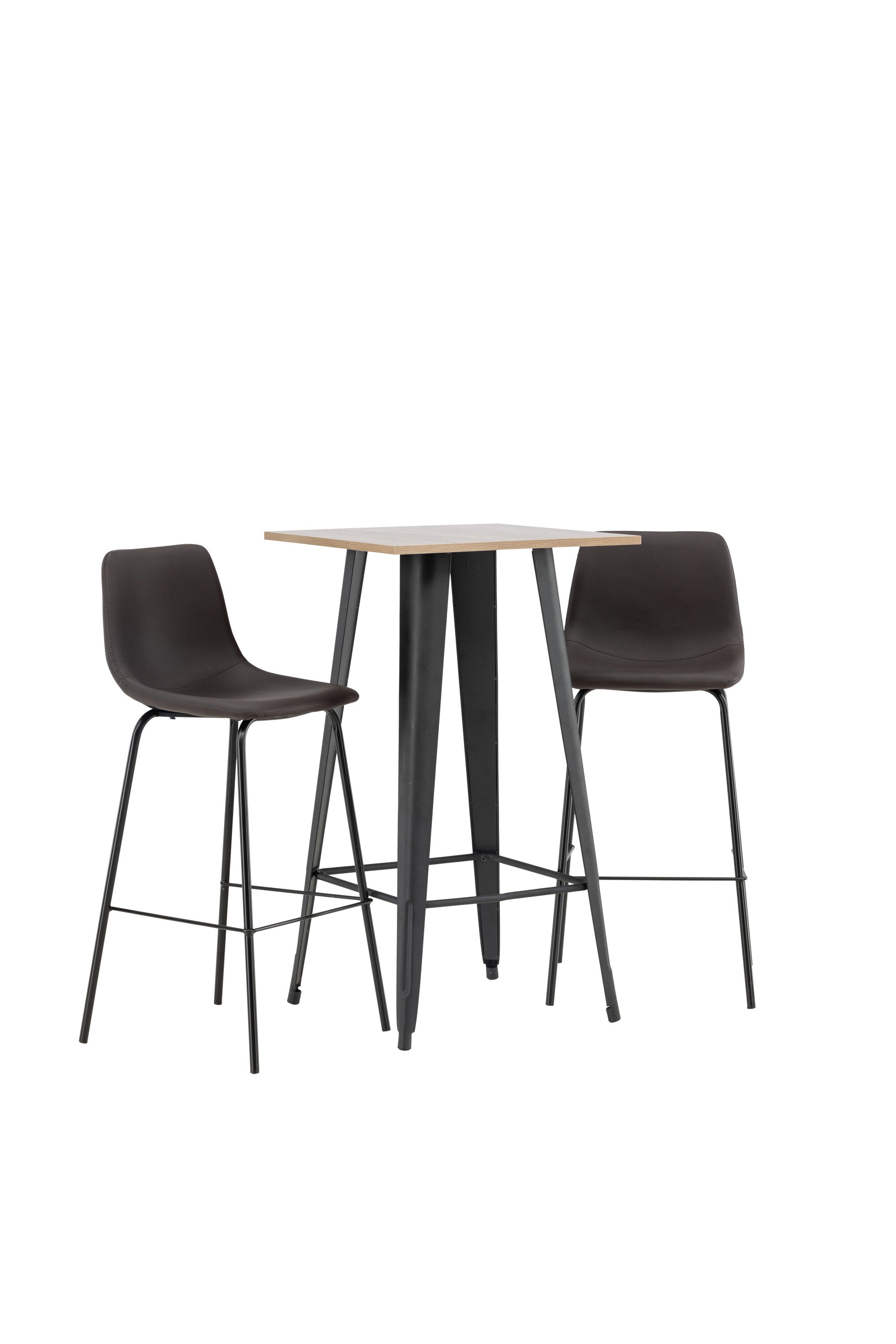 Barset Tempe + Alexi 60cm/2St. in Schwarz Braun präsentiert im Onlineshop von KAQTU Design AG. Bartischset ist von Venture Home