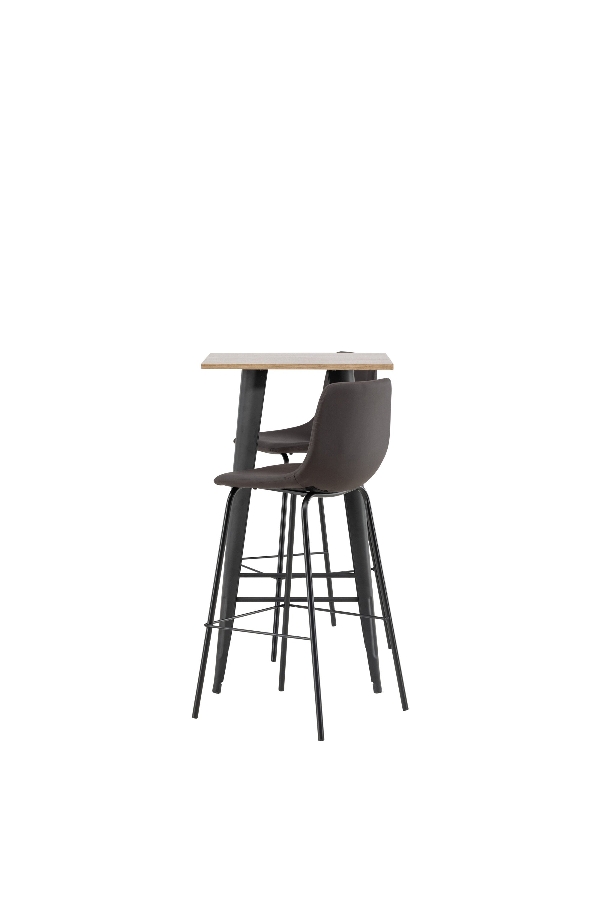 Barset Tempe + Alexi 60cm/2St. in Schwarz Braun präsentiert im Onlineshop von KAQTU Design AG. Bartischset ist von Venture Home