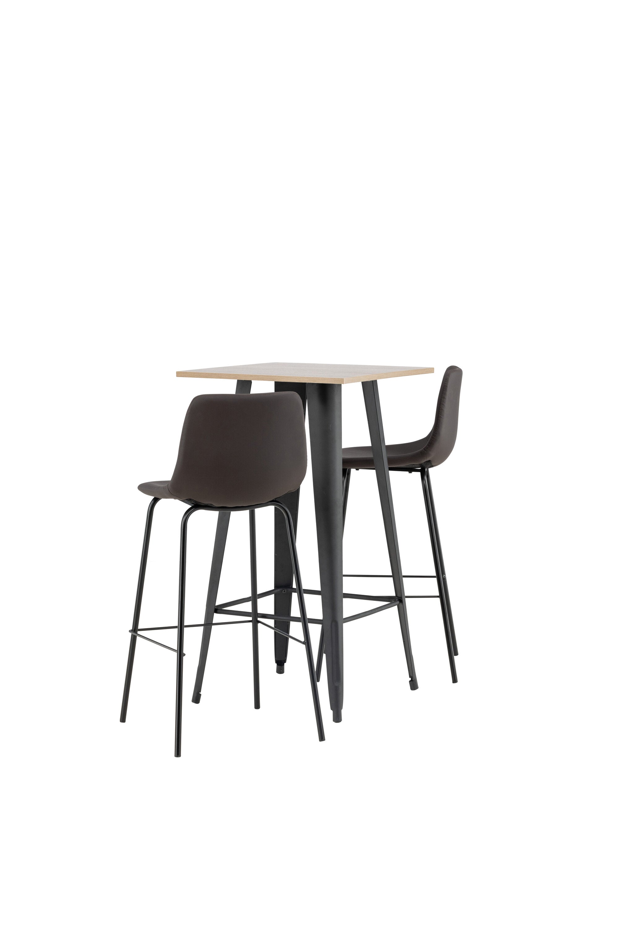 Barset Tempe + Alexi 60cm/2St. in Schwarz Braun präsentiert im Onlineshop von KAQTU Design AG. Bartischset ist von Venture Home