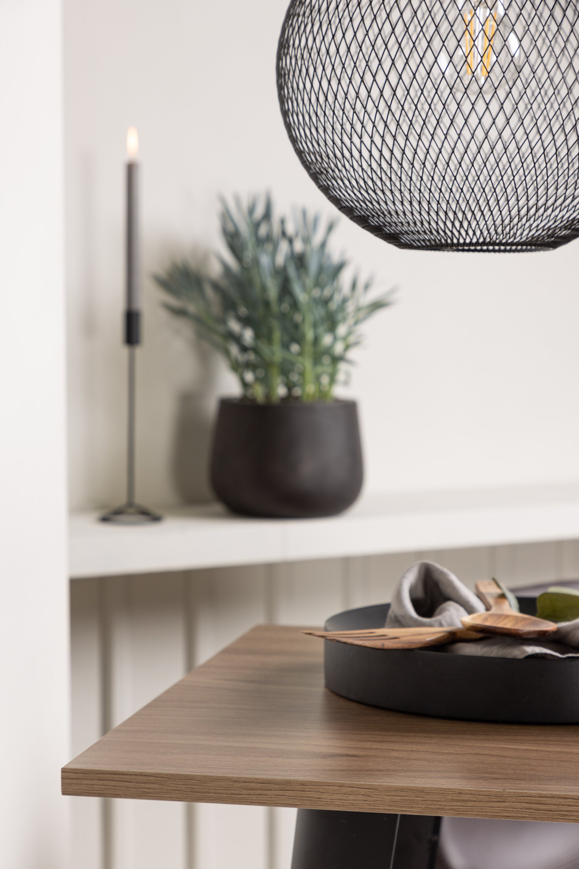 Barset Tempe + Alexi 60cm/2St. in Schwarz Braun präsentiert im Onlineshop von KAQTU Design AG. Bartischset ist von Venture Home