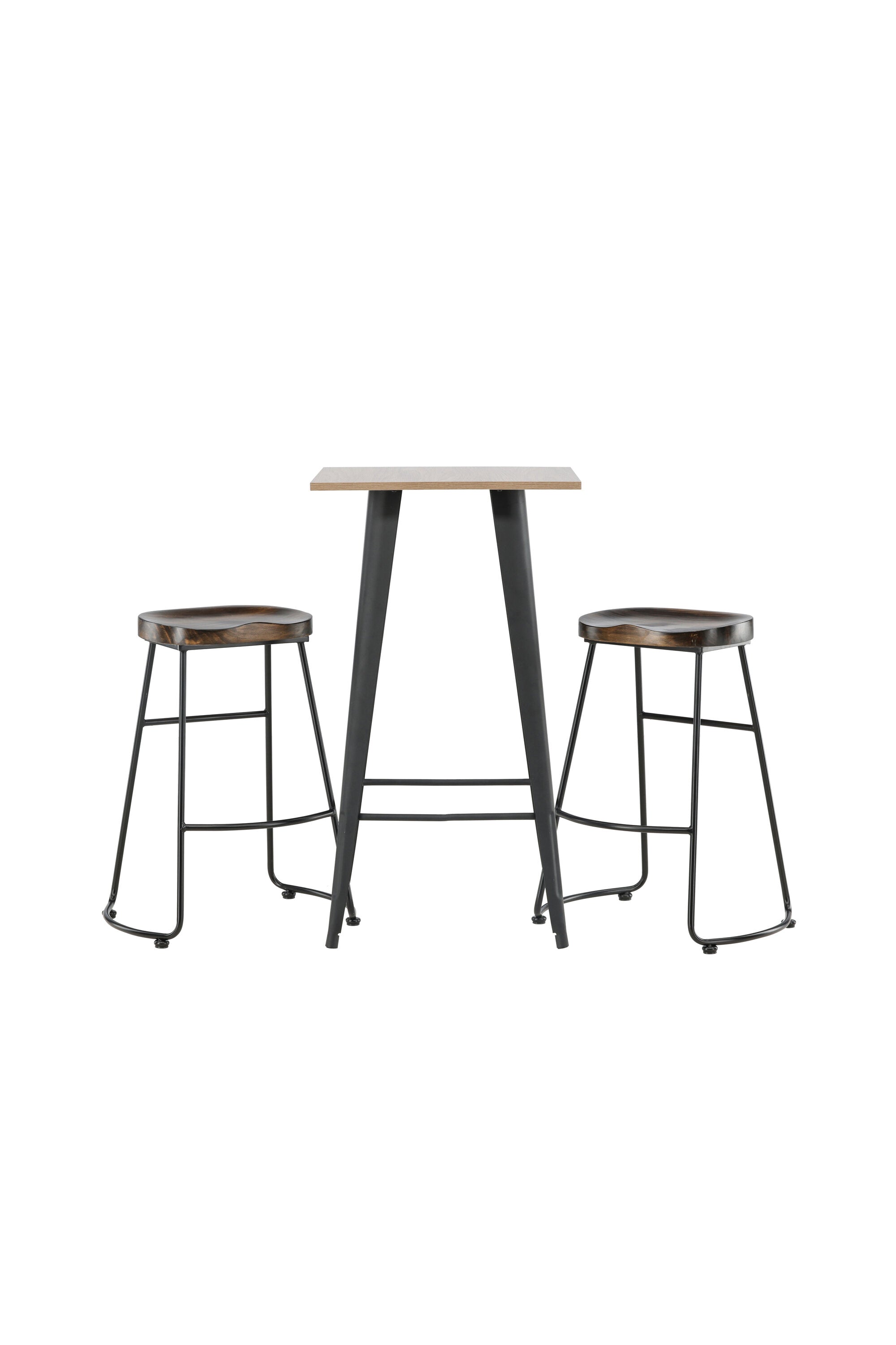 Barset Tempe + Ozark 60cm/2St. in Schwarz präsentiert im Onlineshop von KAQTU Design AG. Bartischset ist von Venture Home