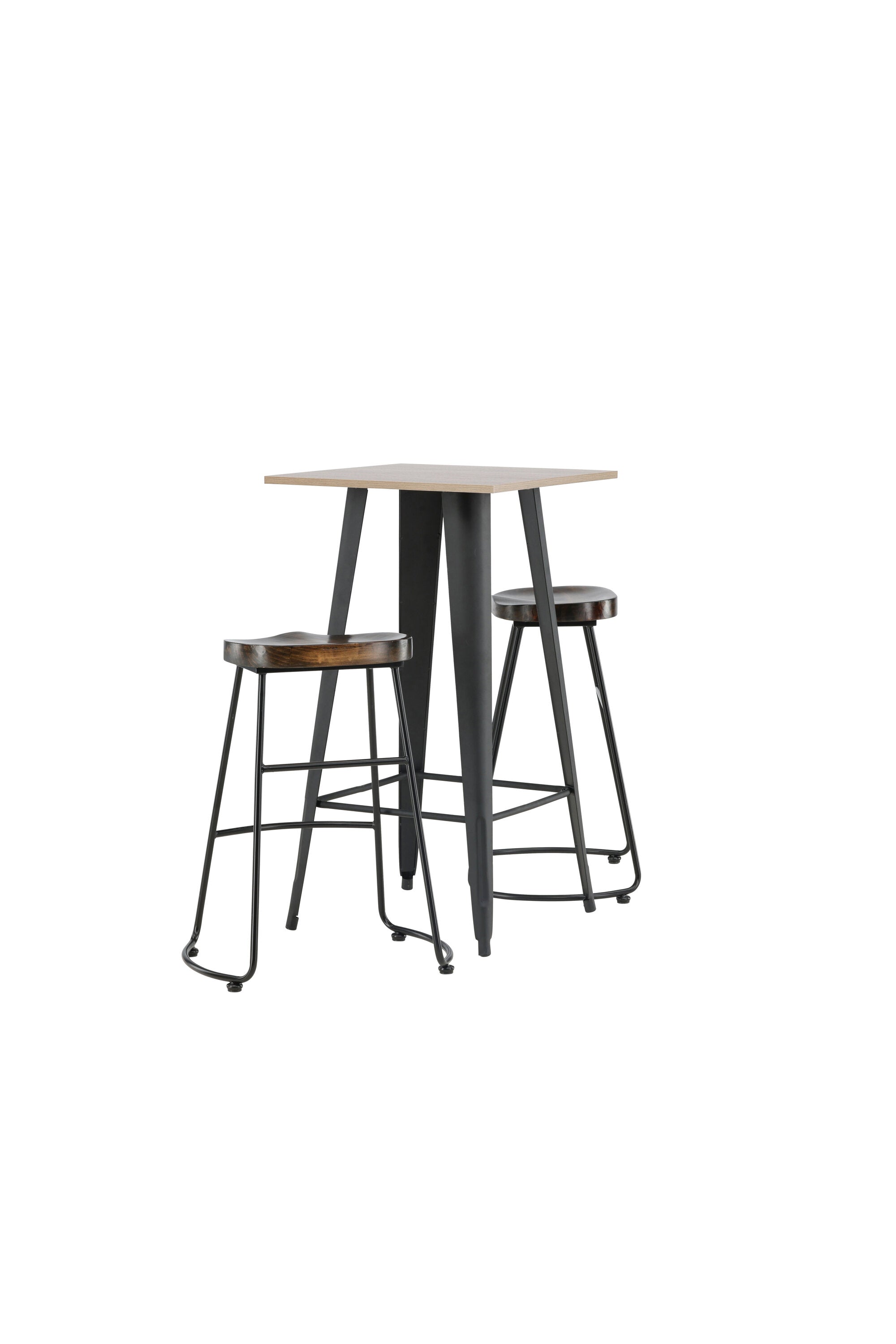 Barset Tempe + Ozark 60cm/2St. in Schwarz präsentiert im Onlineshop von KAQTU Design AG. Bartischset ist von Venture Home