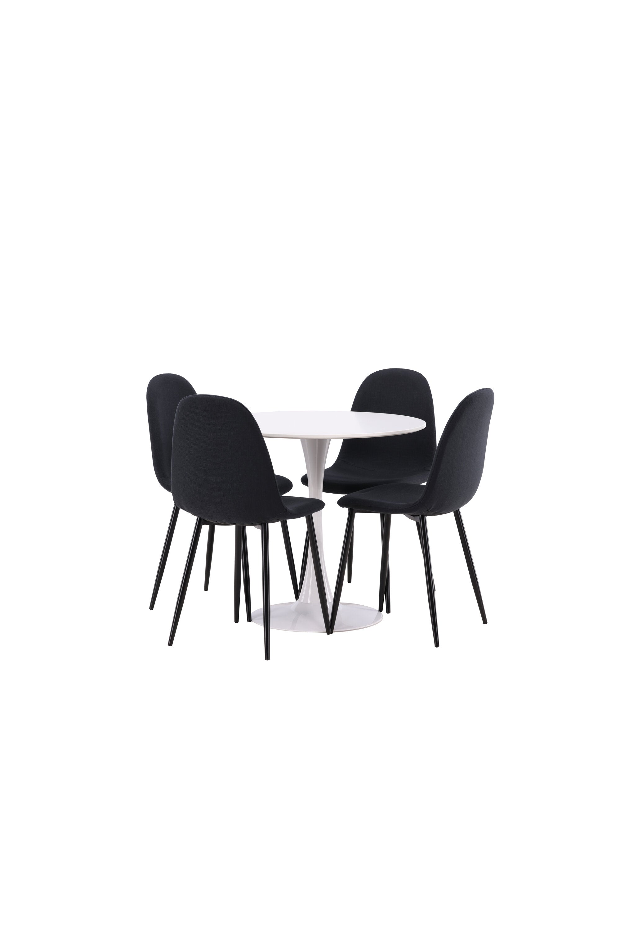 Hamden Esszimmerset + Polar ⌀80cm/4St. in Schwarz präsentiert im Onlineshop von KAQTU Design AG. Esszimmerset ist von Venture Home