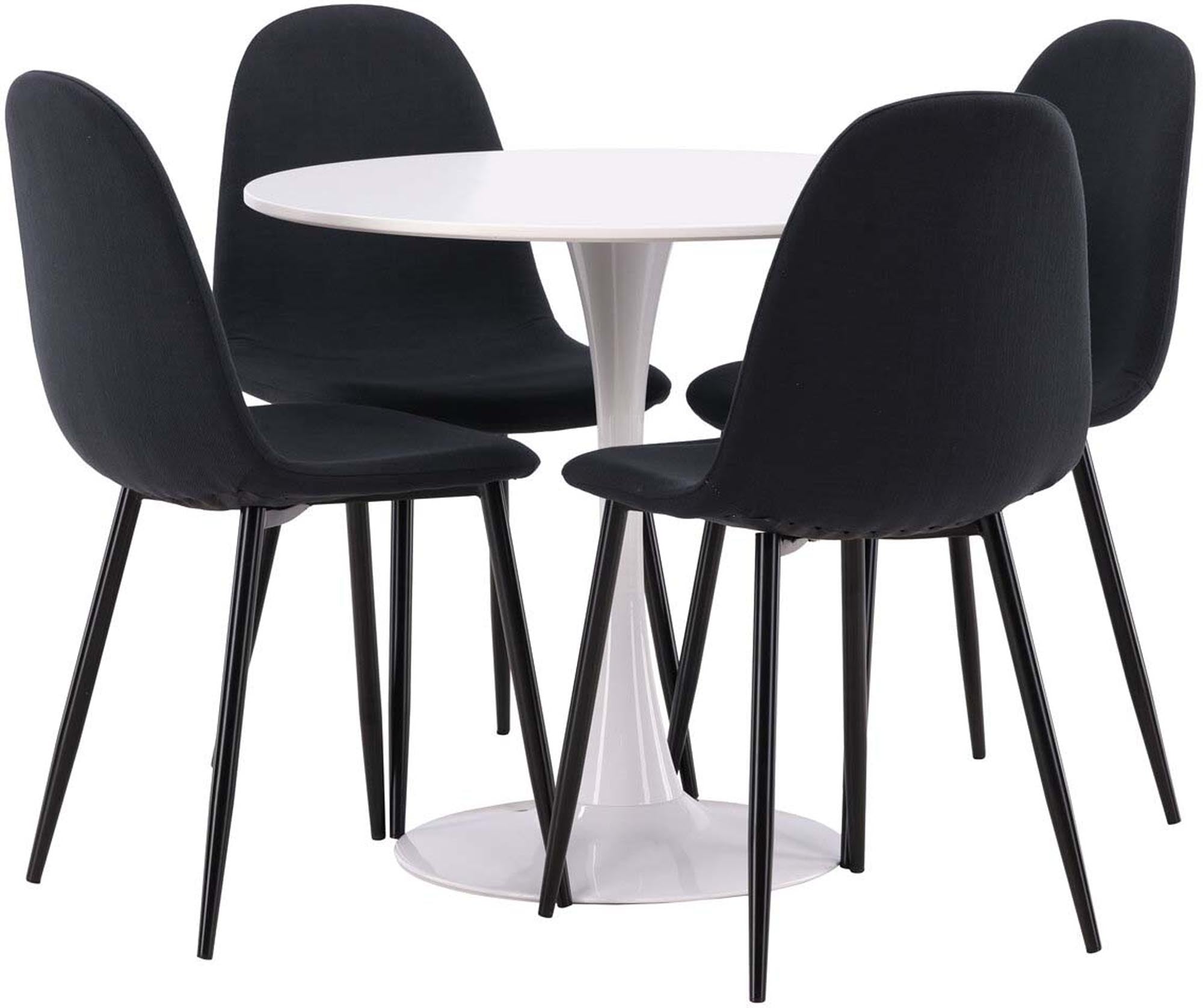 Elegantes Esszimmerset Hamden + Polar, 80cm, 4 Stühle, Venture Home.