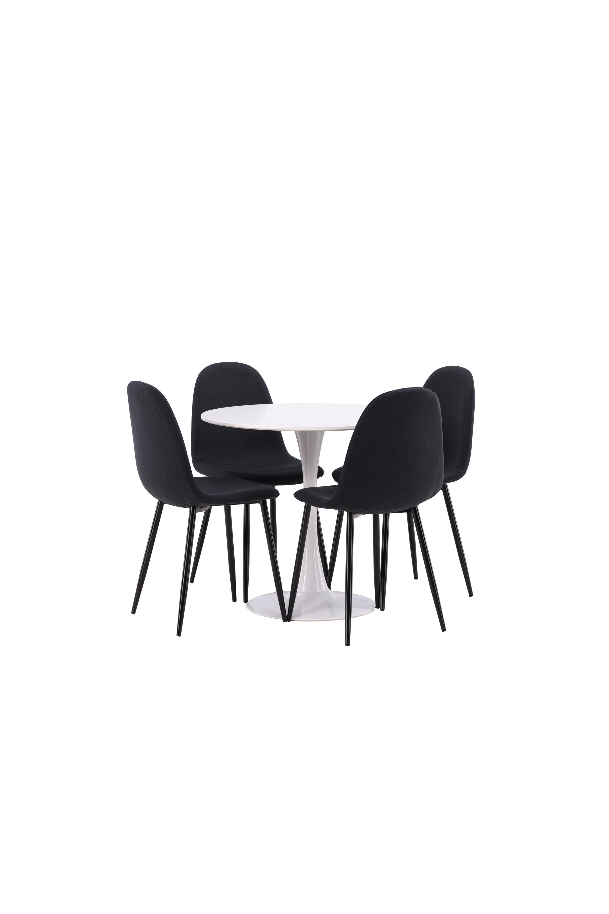 Hamden Esszimmerset + Polar ⌀80cm/4St. in Schwarz präsentiert im Onlineshop von KAQTU Design AG. Esszimmerset ist von Venture Home