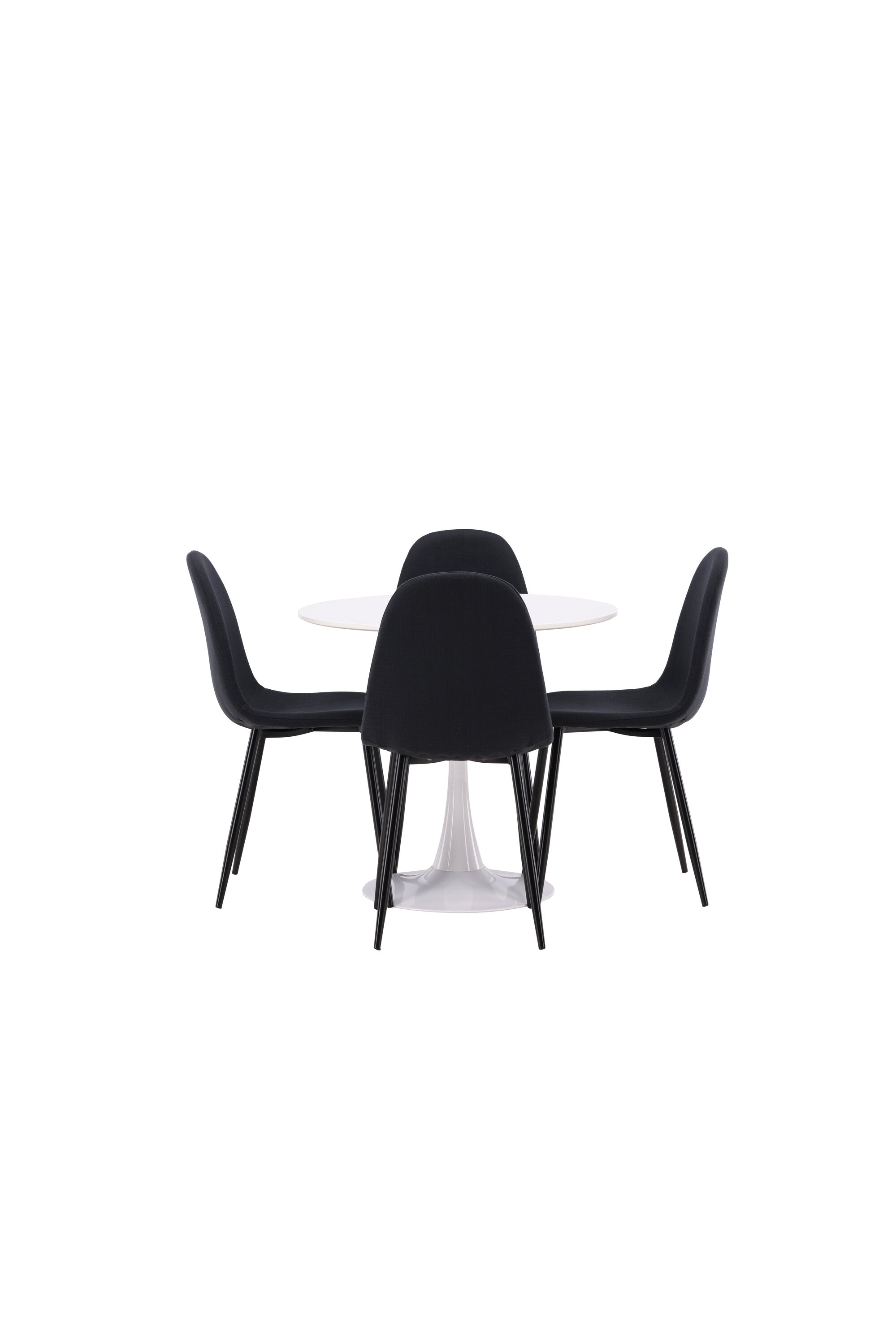 Hamden Esszimmerset + Polar ⌀80cm/4St. in Schwarz präsentiert im Onlineshop von KAQTU Design AG. Esszimmerset ist von Venture Home