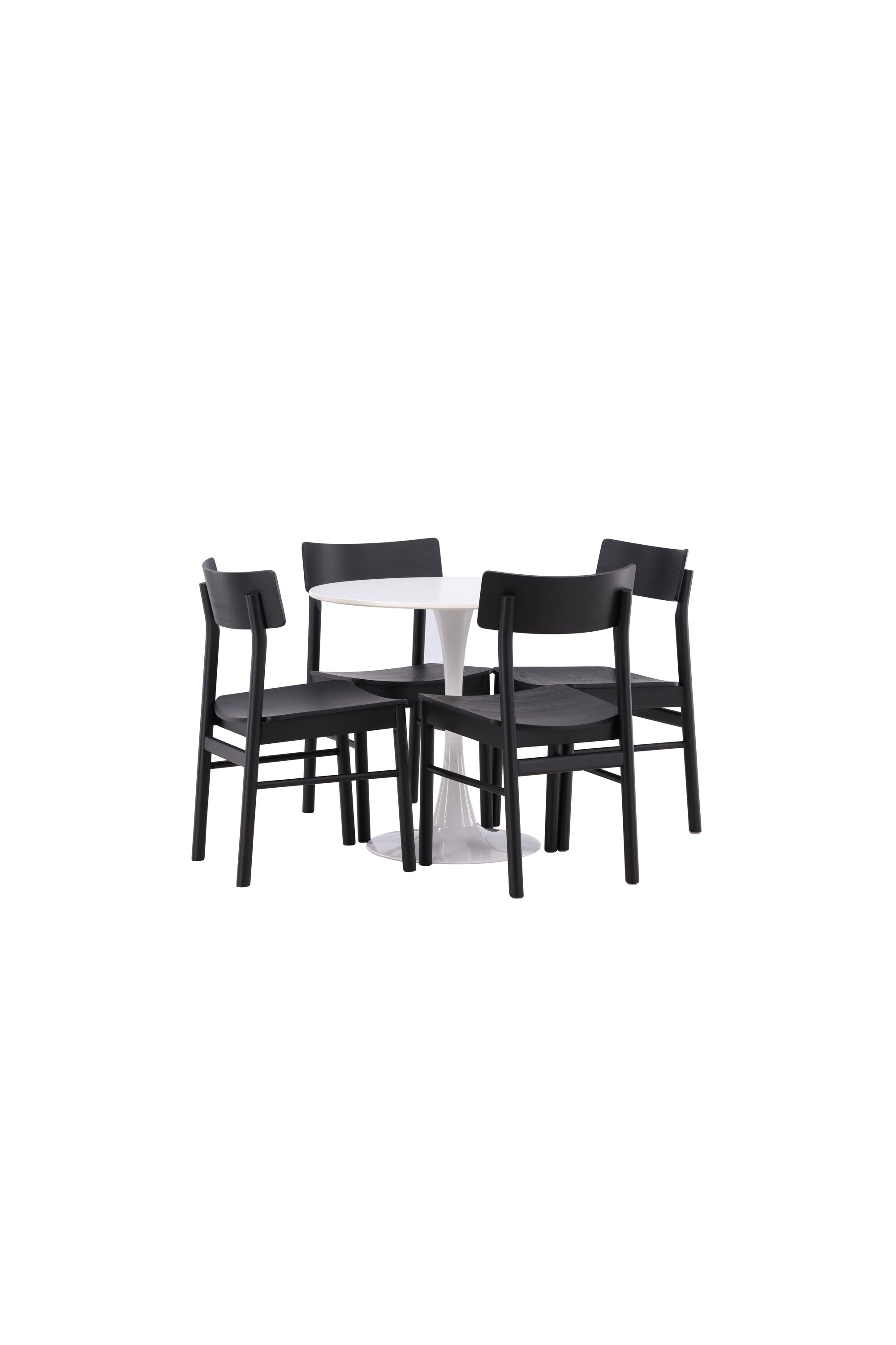 Hamden Esszimmerset + Montros ⌀80cm/4St. in Schwarz präsentiert im Onlineshop von KAQTU Design AG. Esszimmerset ist von Venture Home
