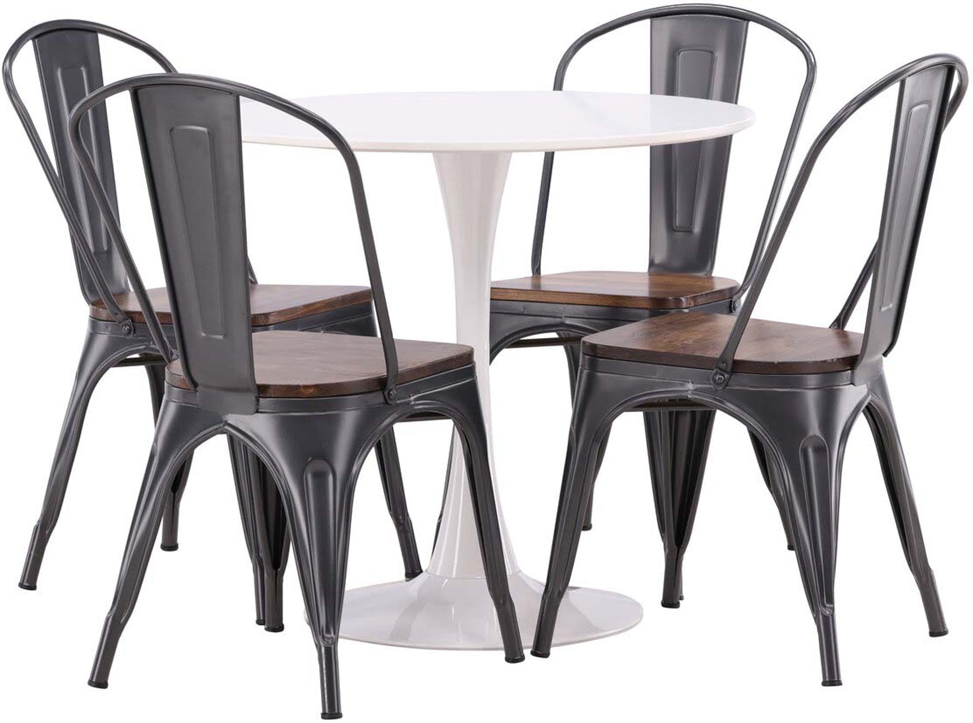 Modernes Hamden Esszimmerset mit stilvollen Tempe-Stühlen. Ideal für gesellige Abende und festliche Anlässe. Hochwertige Materialien für Langlebigkeit.