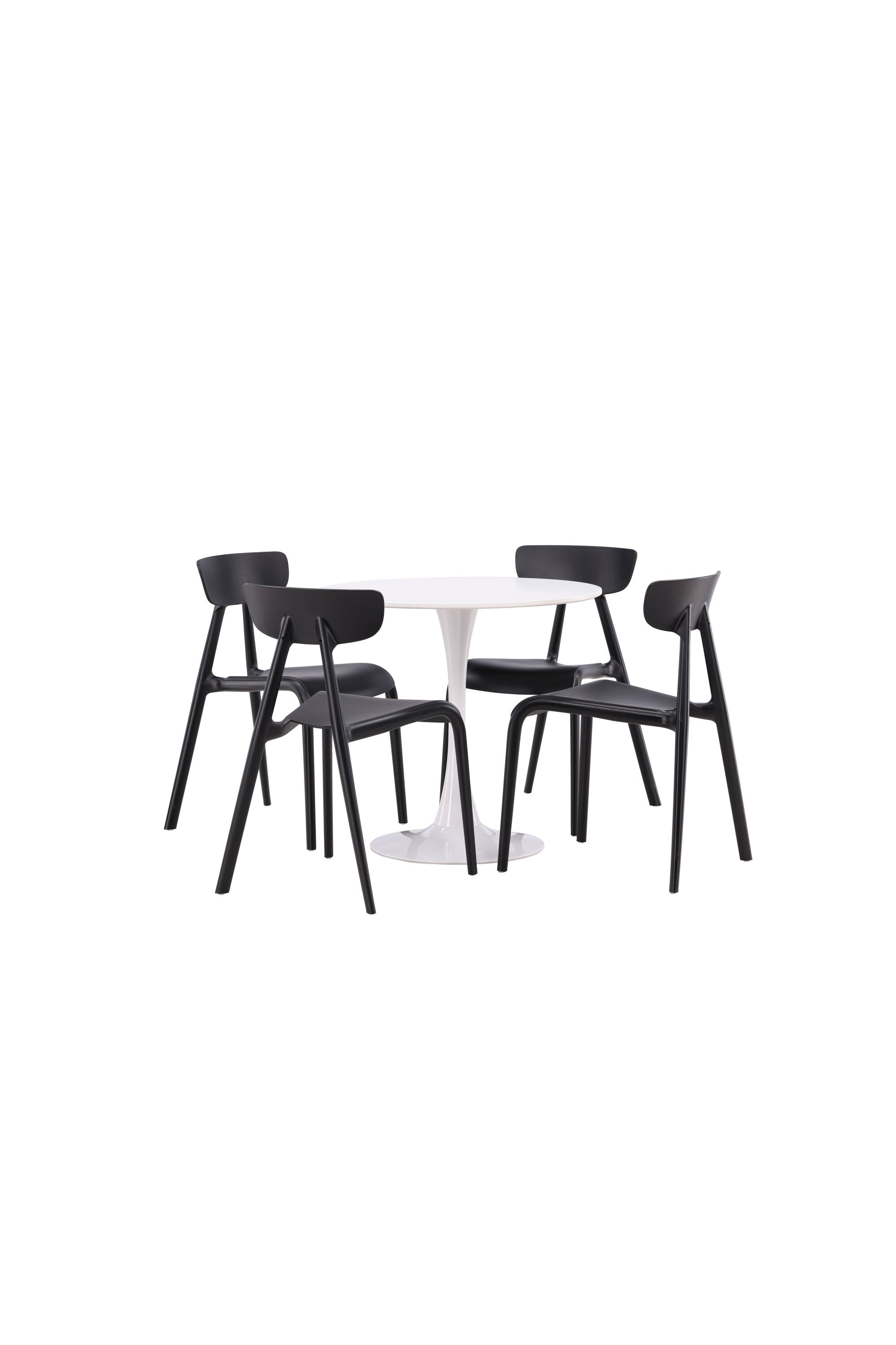 Hamden Esszimmerset + Ursholmen ⌀80cm/4St. in Schwarz präsentiert im Onlineshop von KAQTU Design AG. Esszimmerset ist von Venture Home