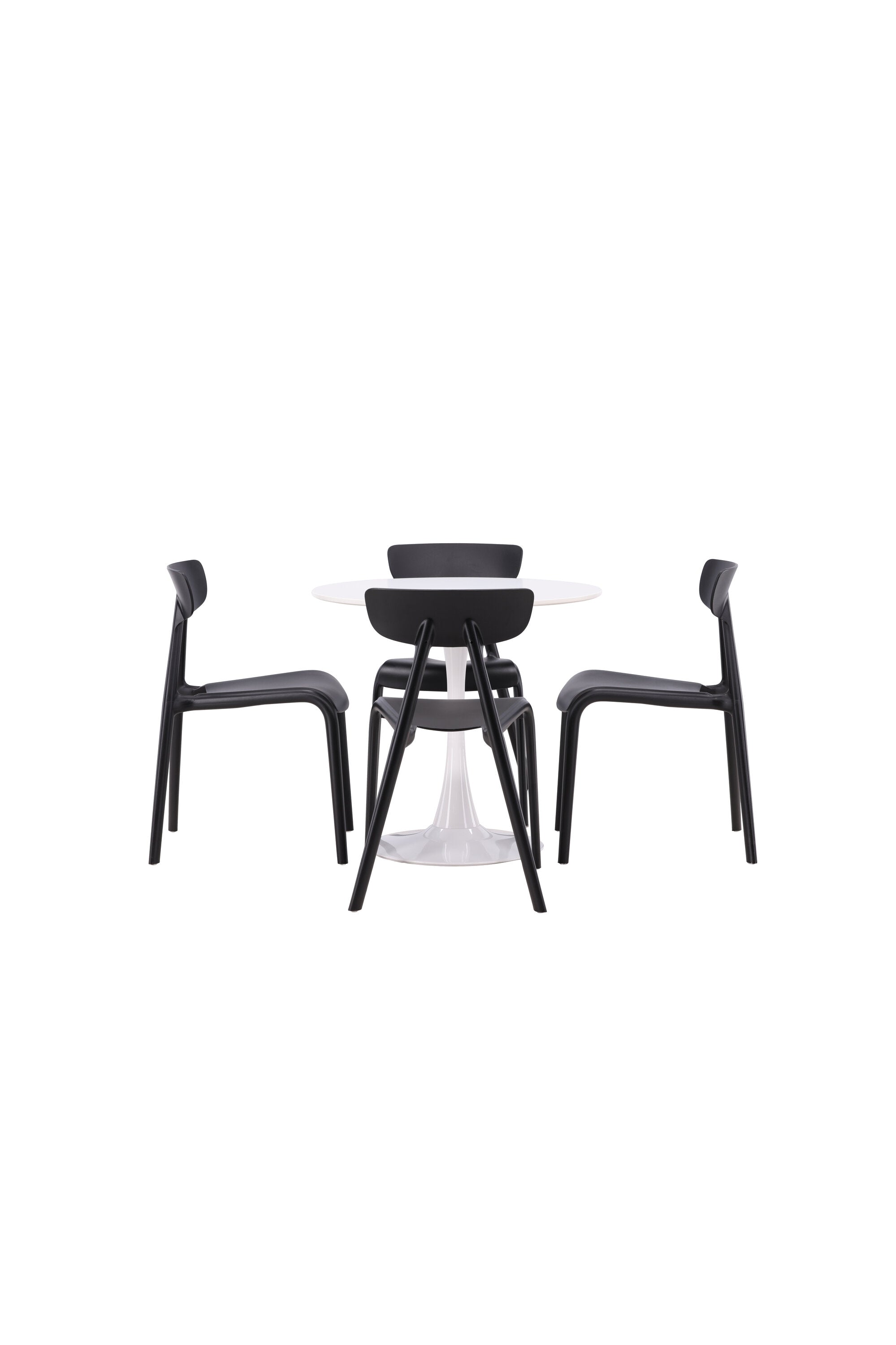 Hamden Esszimmerset + Ursholmen ⌀80cm/4St. in Schwarz präsentiert im Onlineshop von KAQTU Design AG. Esszimmerset ist von Venture Home