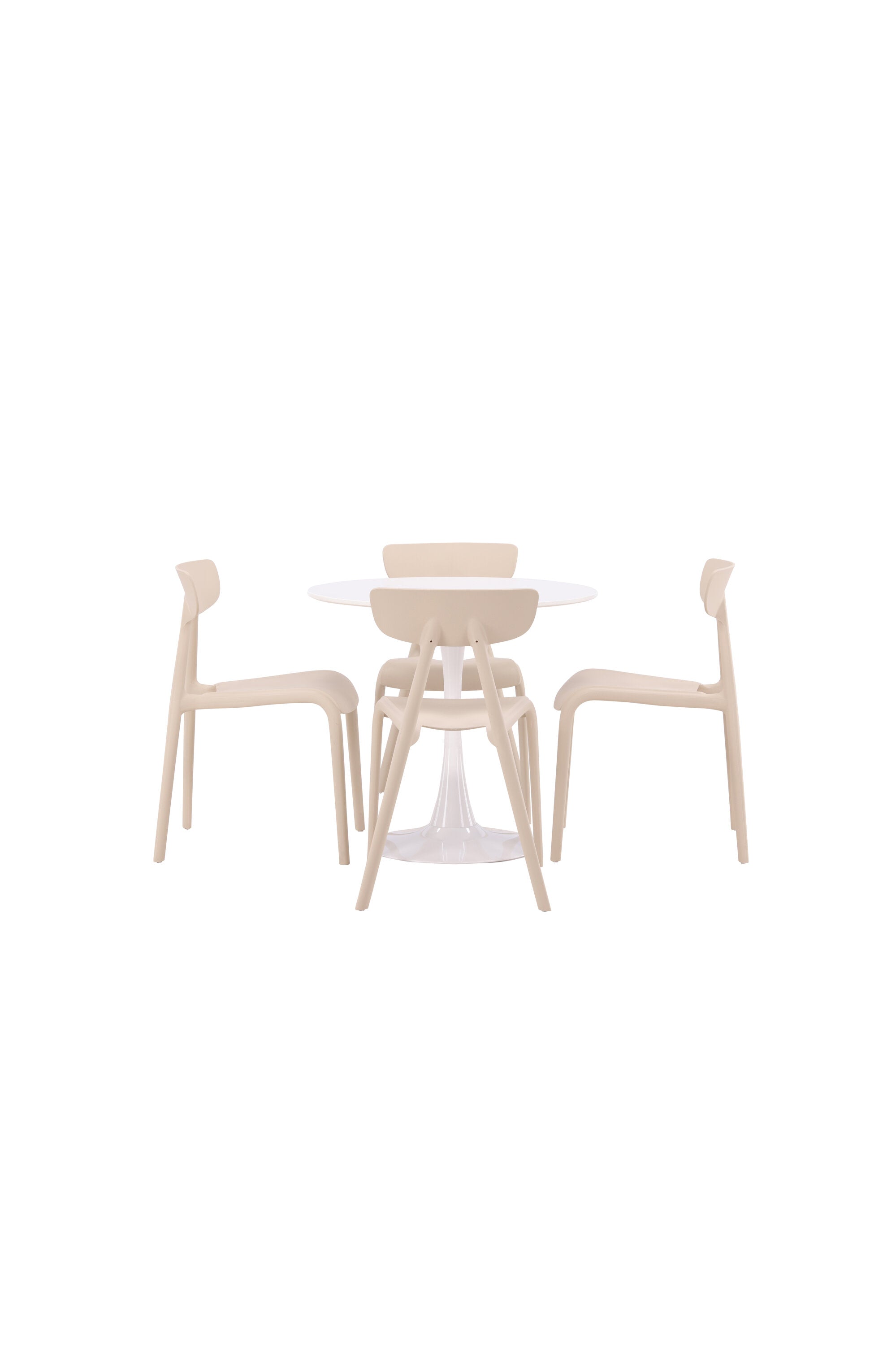 Hamden Esszimmerset + Ursholmen ⌀80cm/4St. in Beige präsentiert im Onlineshop von KAQTU Design AG. Esszimmerset ist von Venture Home