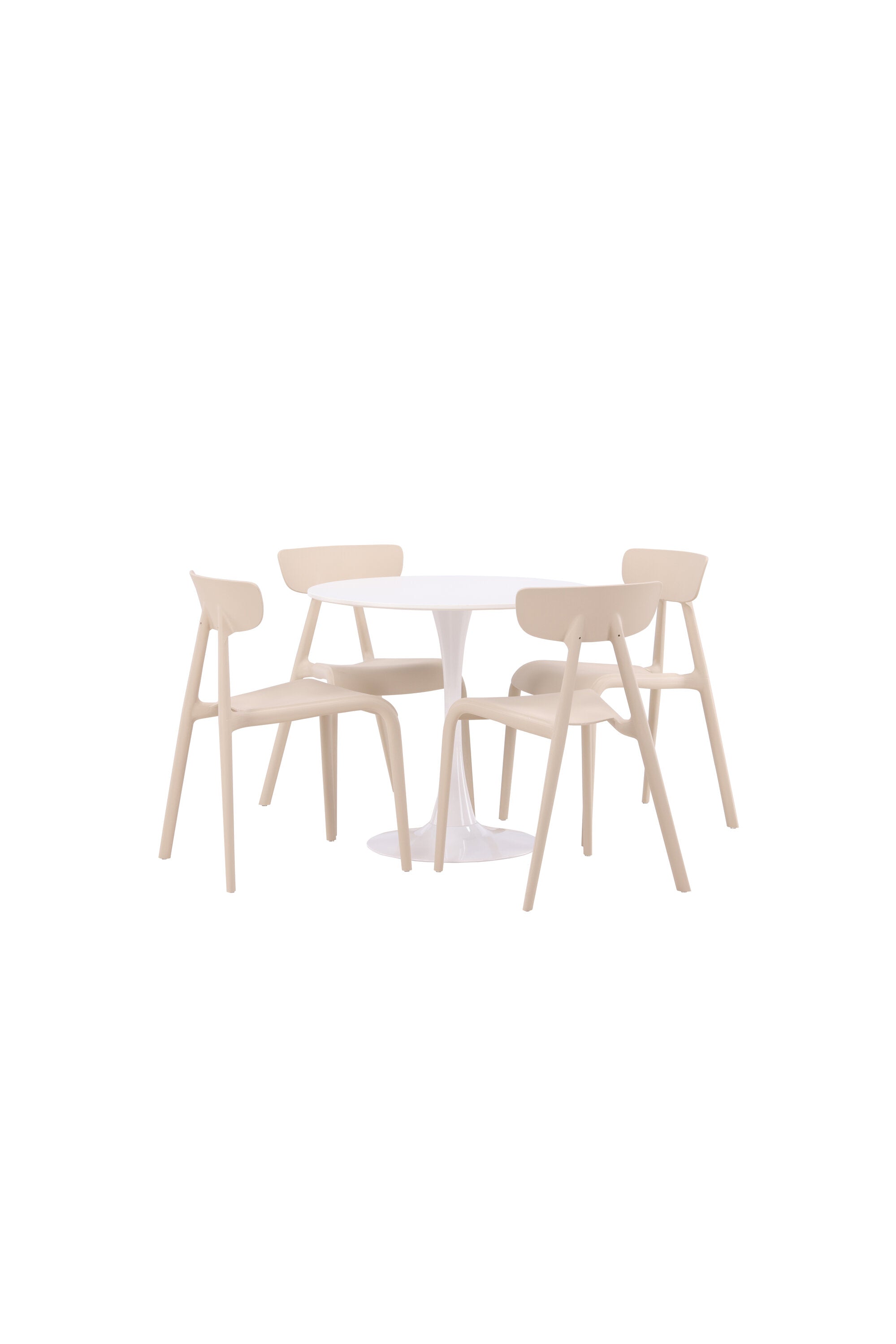 Hamden Esszimmerset + Ursholmen ⌀80cm/4St. in Beige präsentiert im Onlineshop von KAQTU Design AG. Esszimmerset ist von Venture Home