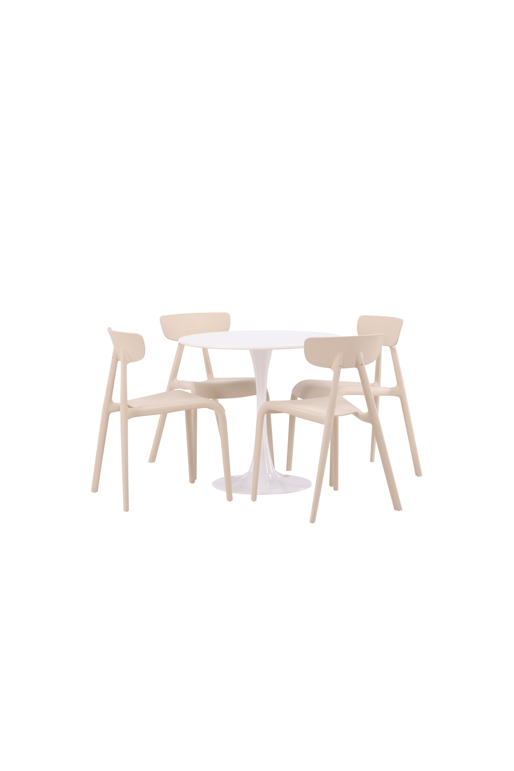 Hamden Esszimmerset + Ursholmen ⌀80cm/4St. in Beige präsentiert im Onlineshop von KAQTU Design AG. Esszimmerset ist von Venture Home