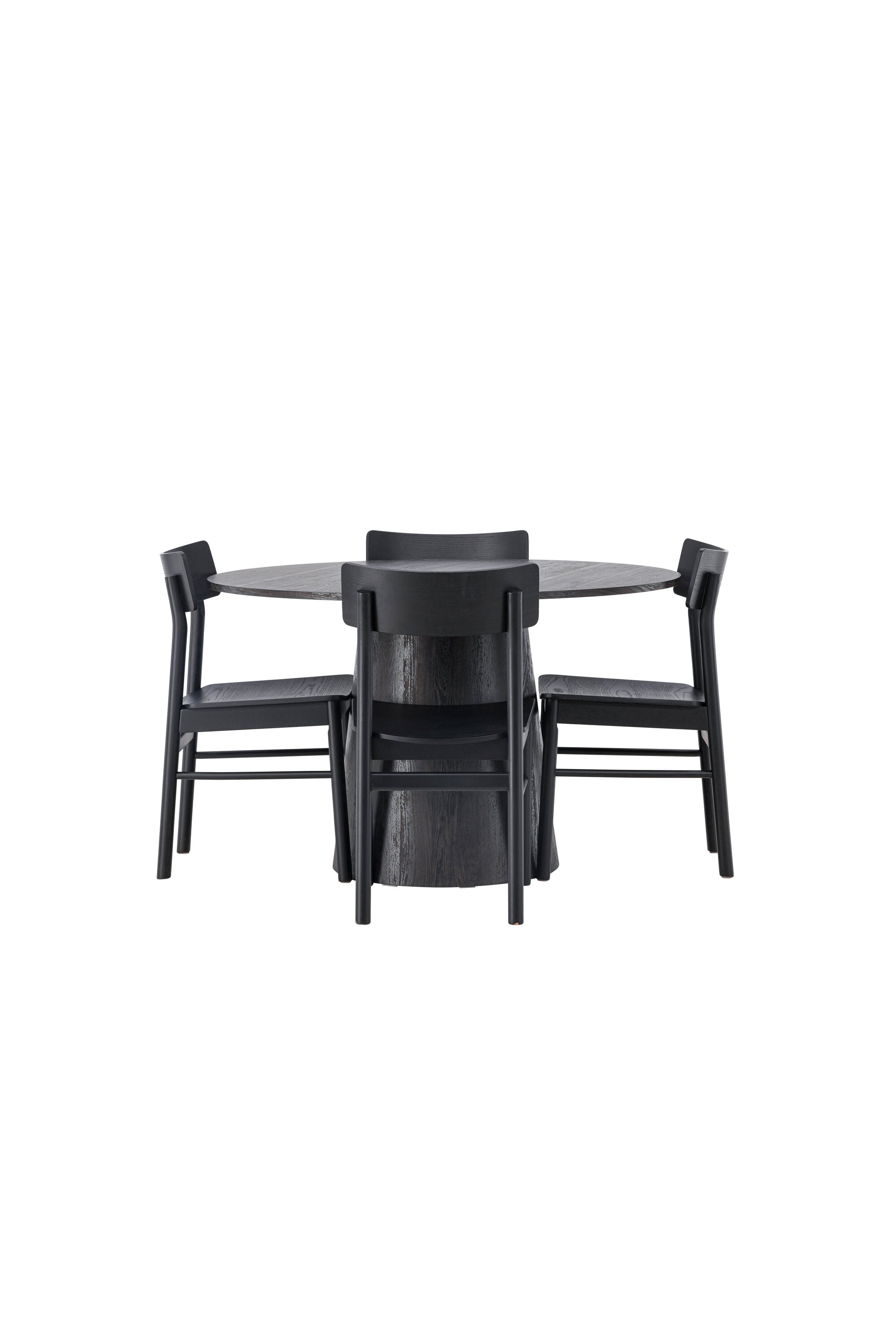 Lanzo Esszimmerset + Montros ⌀120cm/4St. in Braun / Schwarz präsentiert im Onlineshop von KAQTU Design AG. Esszimmerset ist von Venture Home