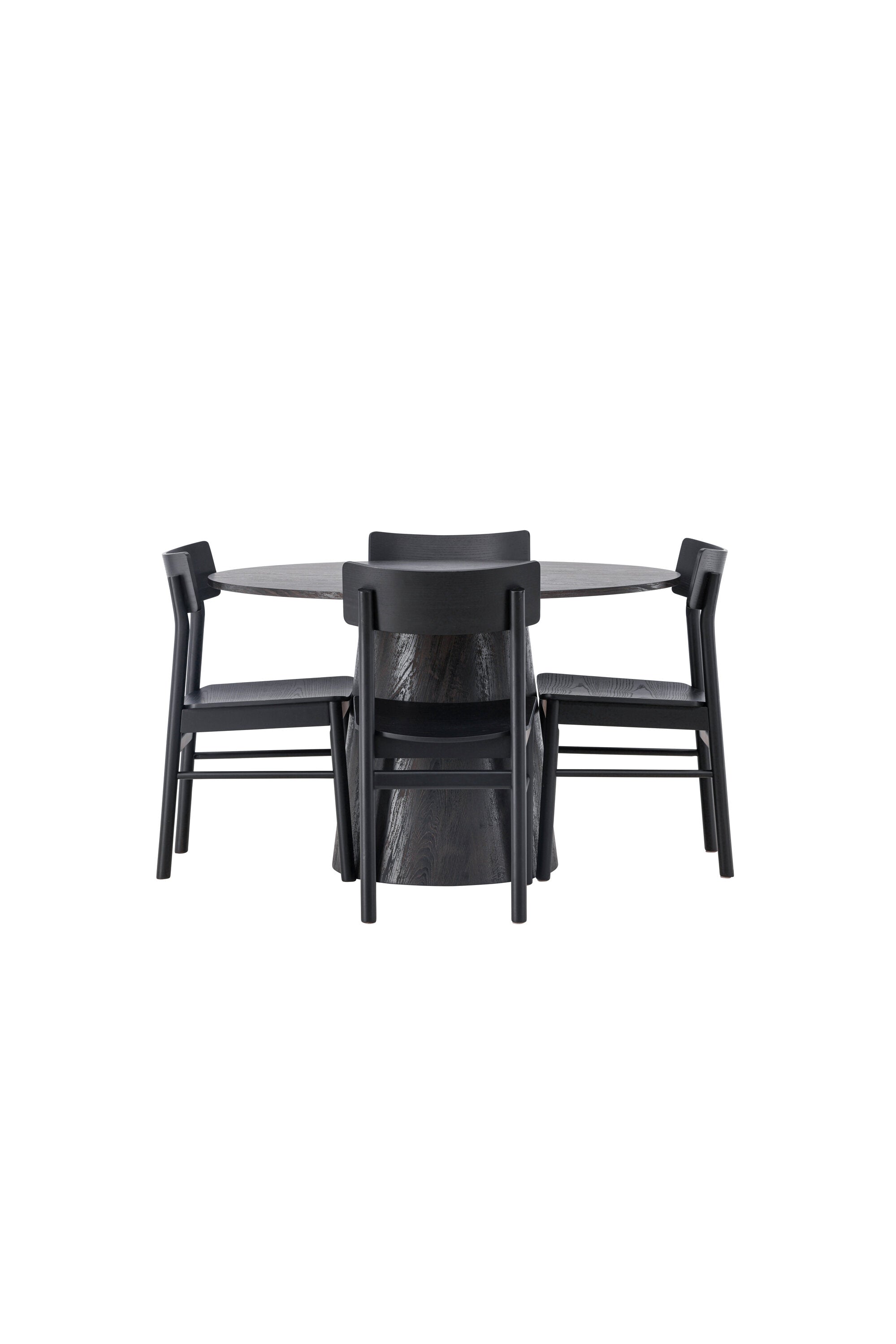 Lanzo Esszimmerset + Montros ⌀120cm/4St. in Braun / Schwarz präsentiert im Onlineshop von KAQTU Design AG. Esszimmerset ist von Venture Home