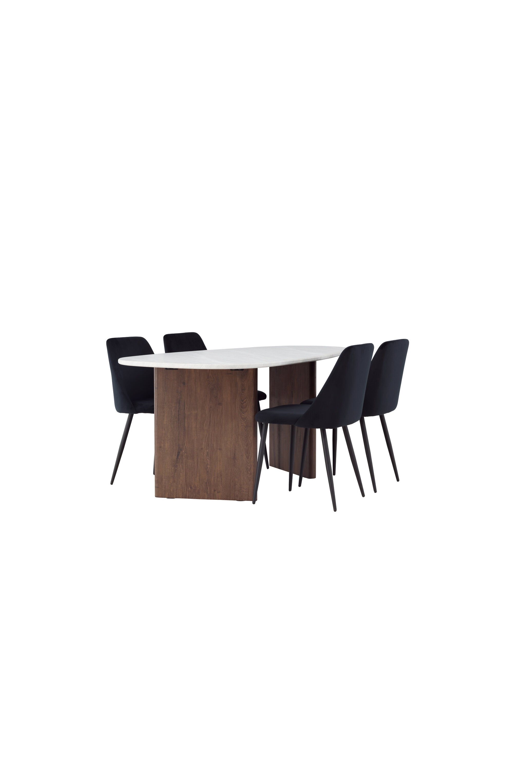 Grönvik Esszimmerset + Night 180cm/4St. in Schwarz präsentiert im Onlineshop von KAQTU Design AG. Esszimmerset ist von Venture Home