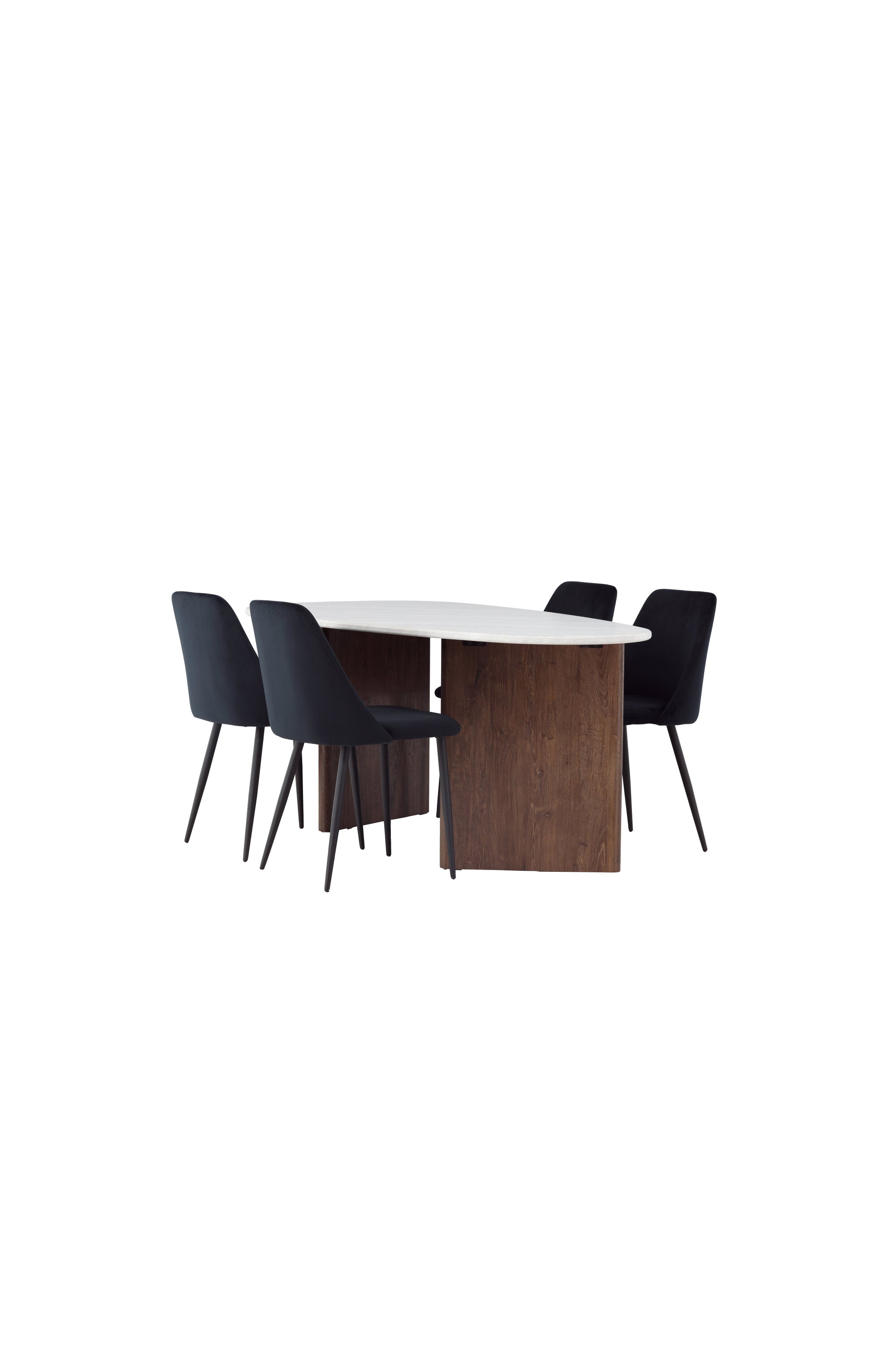 Grönvik Esszimmerset + Night 180cm/4St. in Schwarz präsentiert im Onlineshop von KAQTU Design AG. Esszimmerset ist von Venture Home