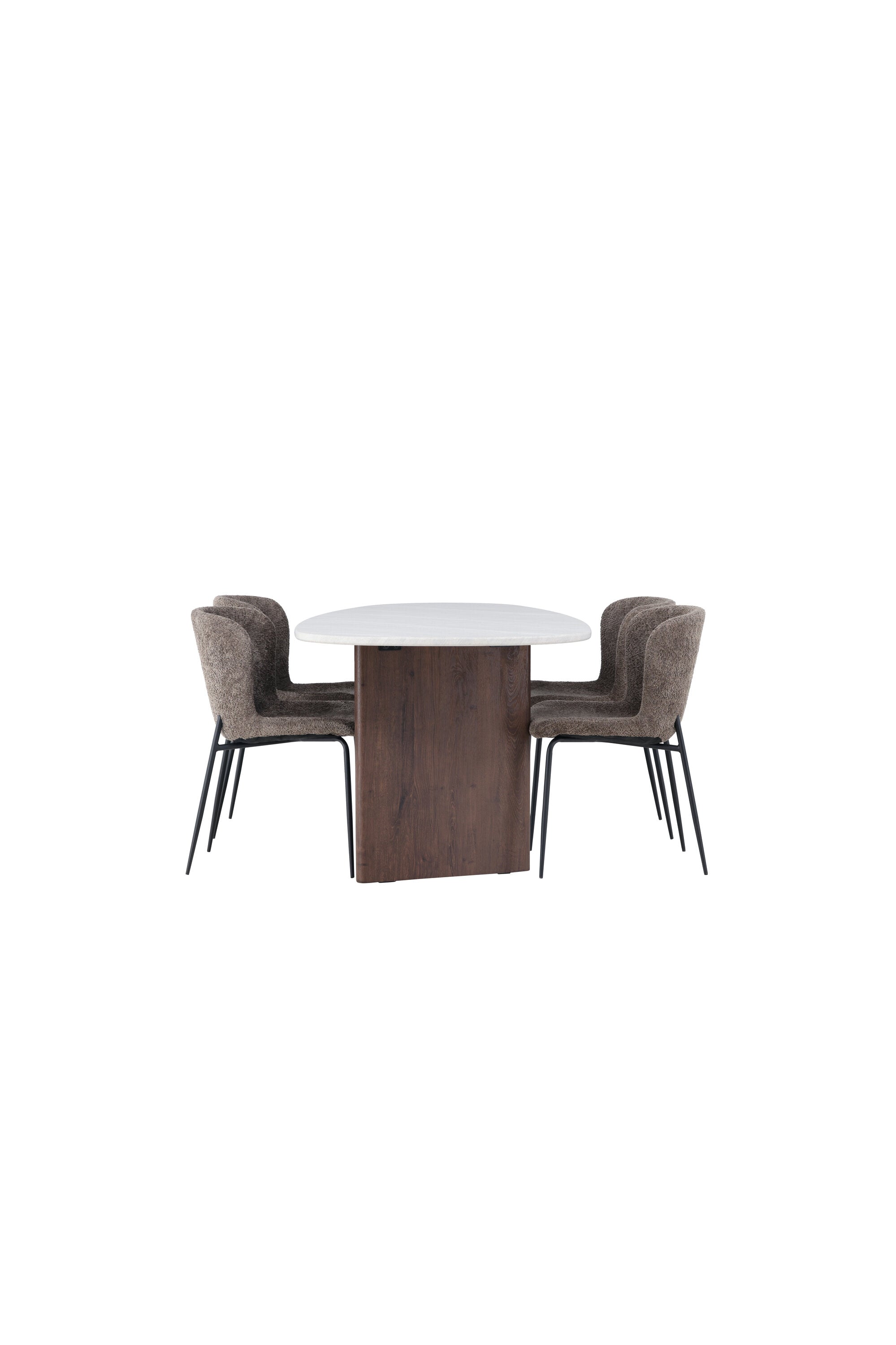 Grönvik Esszimmerset + Modesto 180cm/4St. in Schwarz, Dunkelgrau präsentiert im Onlineshop von KAQTU Design AG. Esszimmerset ist von Venture Home