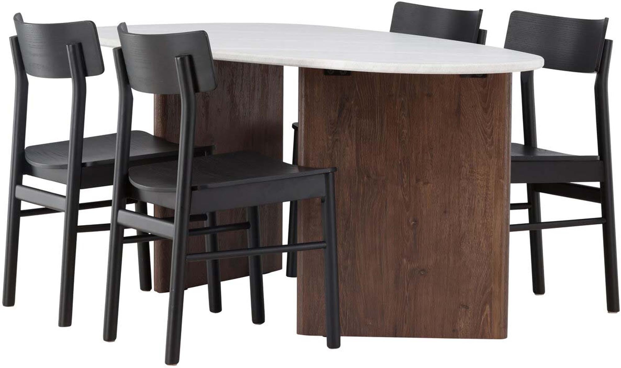 Elegantes Esszimmerset Grönvik mit Montros Tisch für stilvolle Räume.