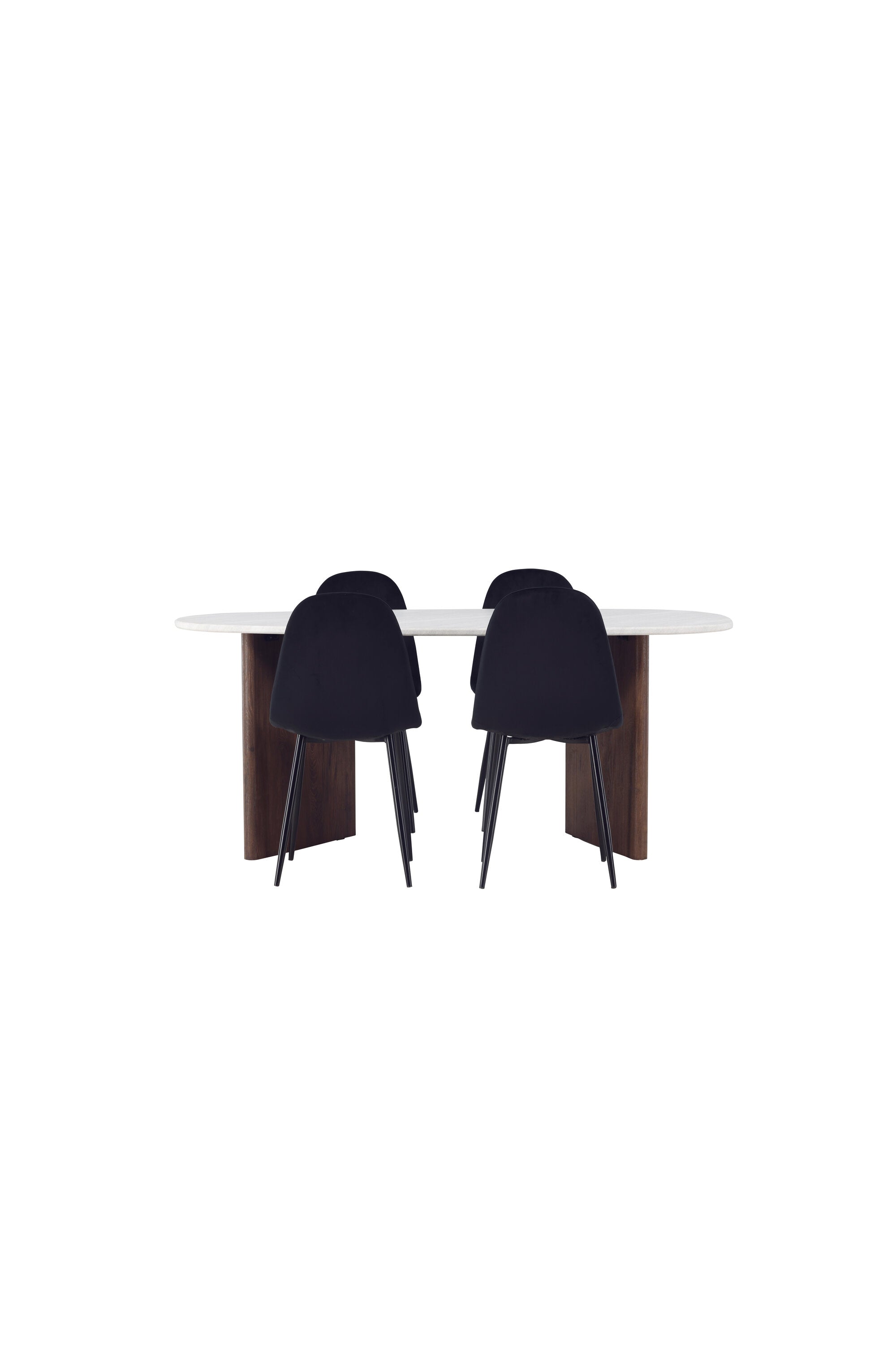 Grönvik Esszimmerset + Polar 180cm/4St. in Schwarz präsentiert im Onlineshop von KAQTU Design AG. Esszimmerset ist von Venture Home