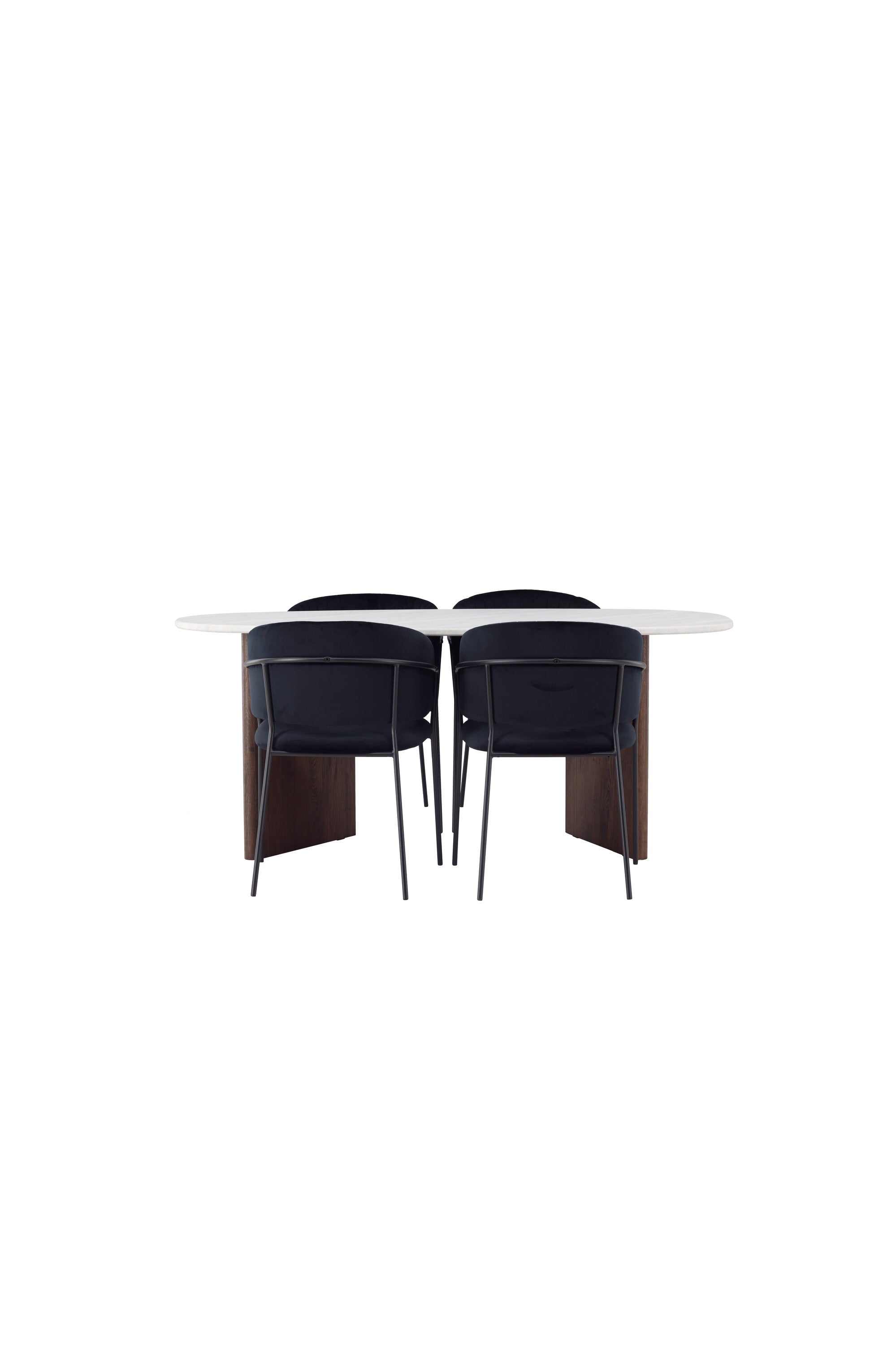 Grönvik Esszimmerset + Selma 180cm/4St. in Schwarz präsentiert im Onlineshop von KAQTU Design AG. Esszimmerset ist von Venture Home