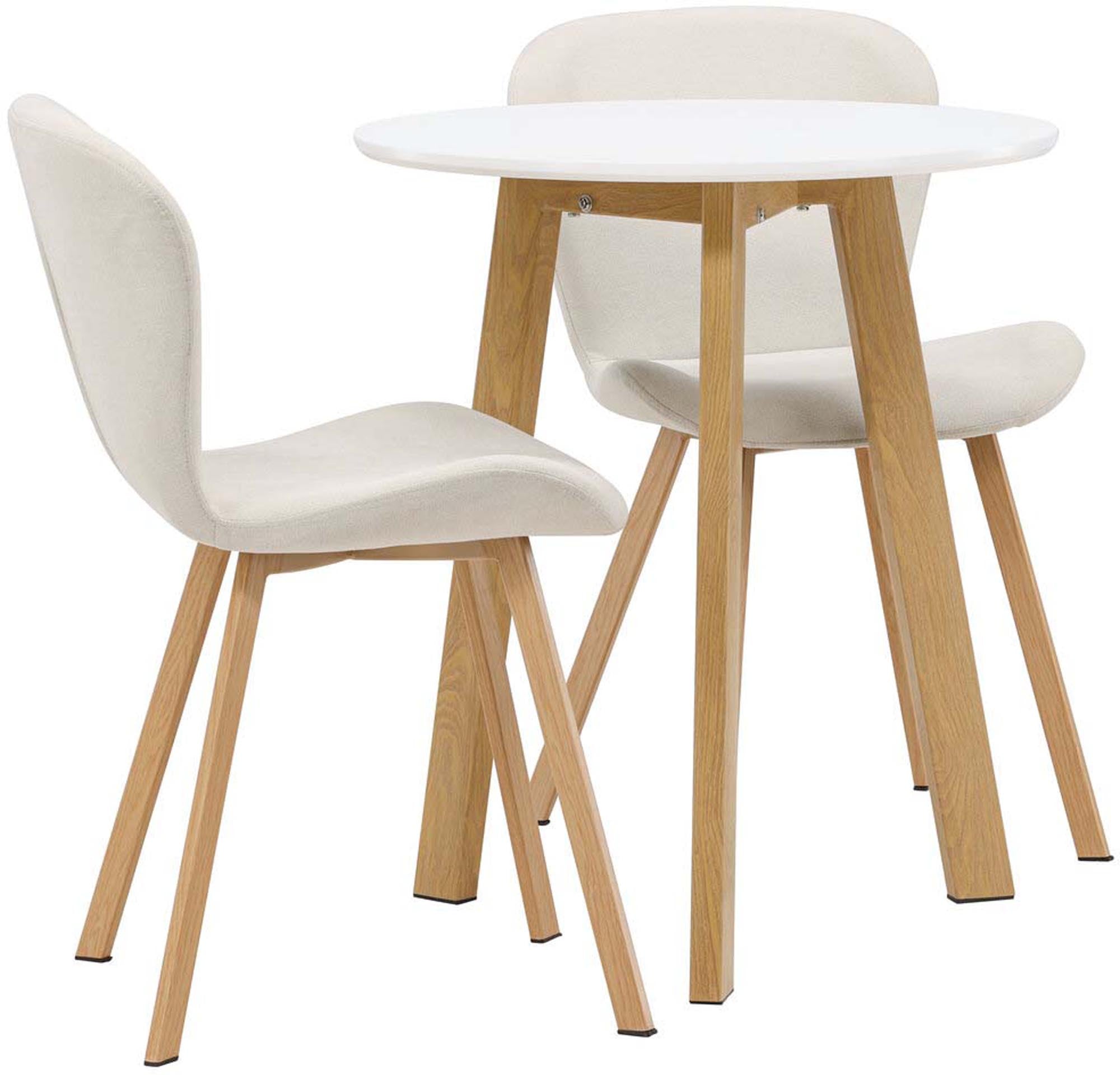 Kompaktes Leonora Set mit Lilja Tisch, perfekt für moderne Esszimmer.