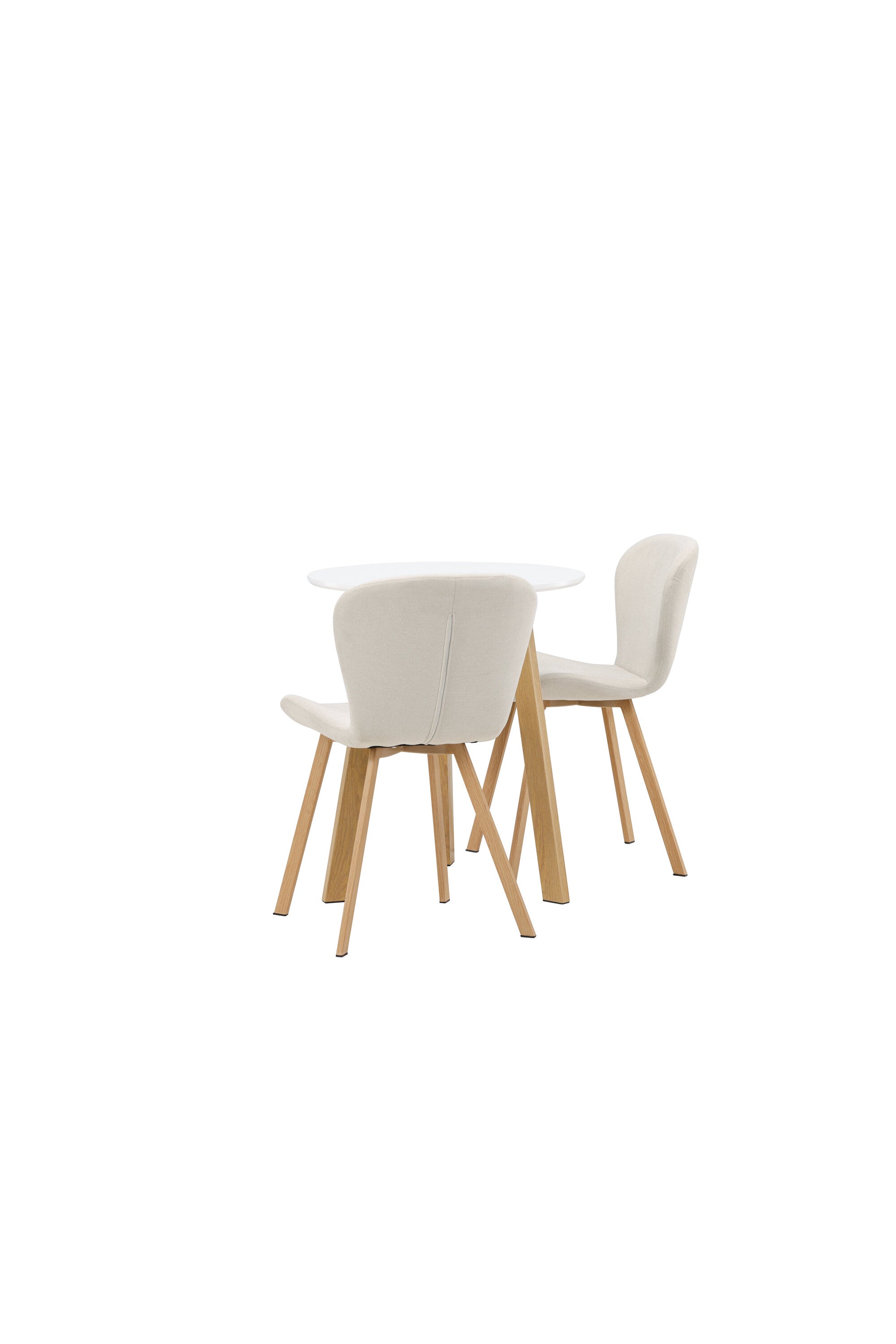 Leonora Esszimmerset + Lilja ⌀65cm/2St. in Beige, Natur präsentiert im Onlineshop von KAQTU Design AG. Esszimmerset ist von Venture Home