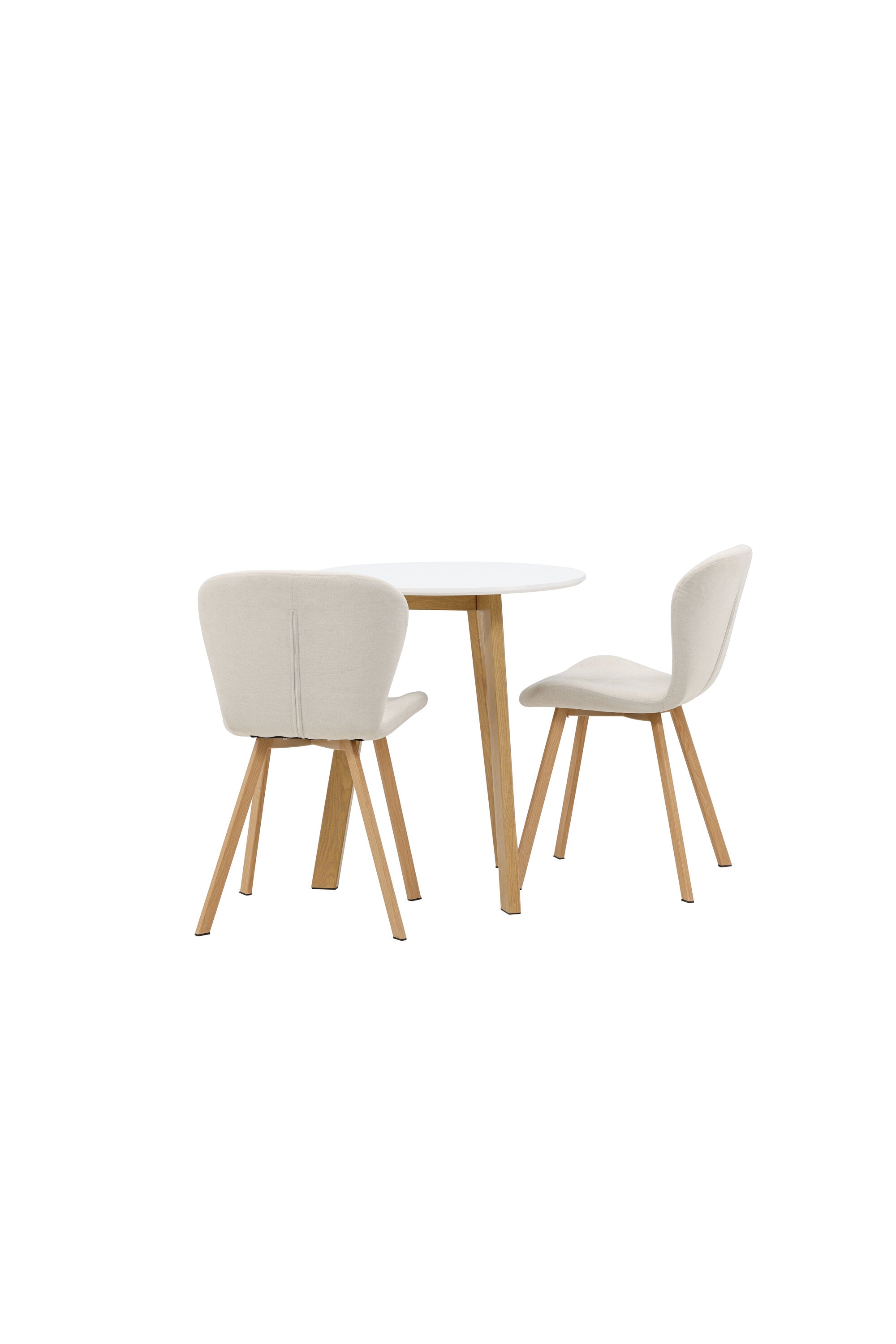 Leonora Esszimmerset + Lilja ⌀65cm/2St. in Beige, Natur präsentiert im Onlineshop von KAQTU Design AG. Esszimmerset ist von Venture Home