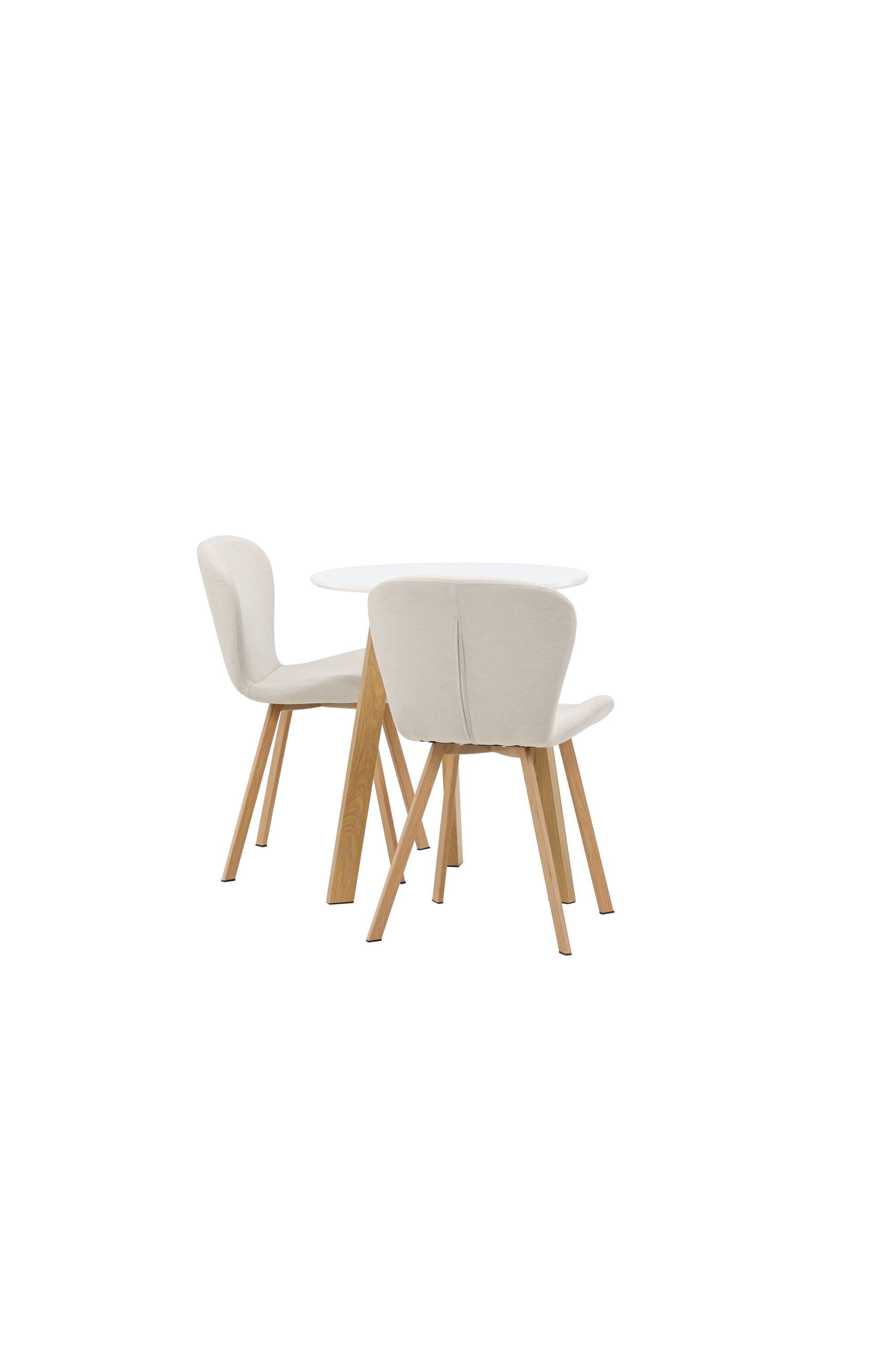 Leonora Esszimmerset + Lilja ⌀65cm/2St. in Beige, Natur präsentiert im Onlineshop von KAQTU Design AG. Esszimmerset ist von Venture Home