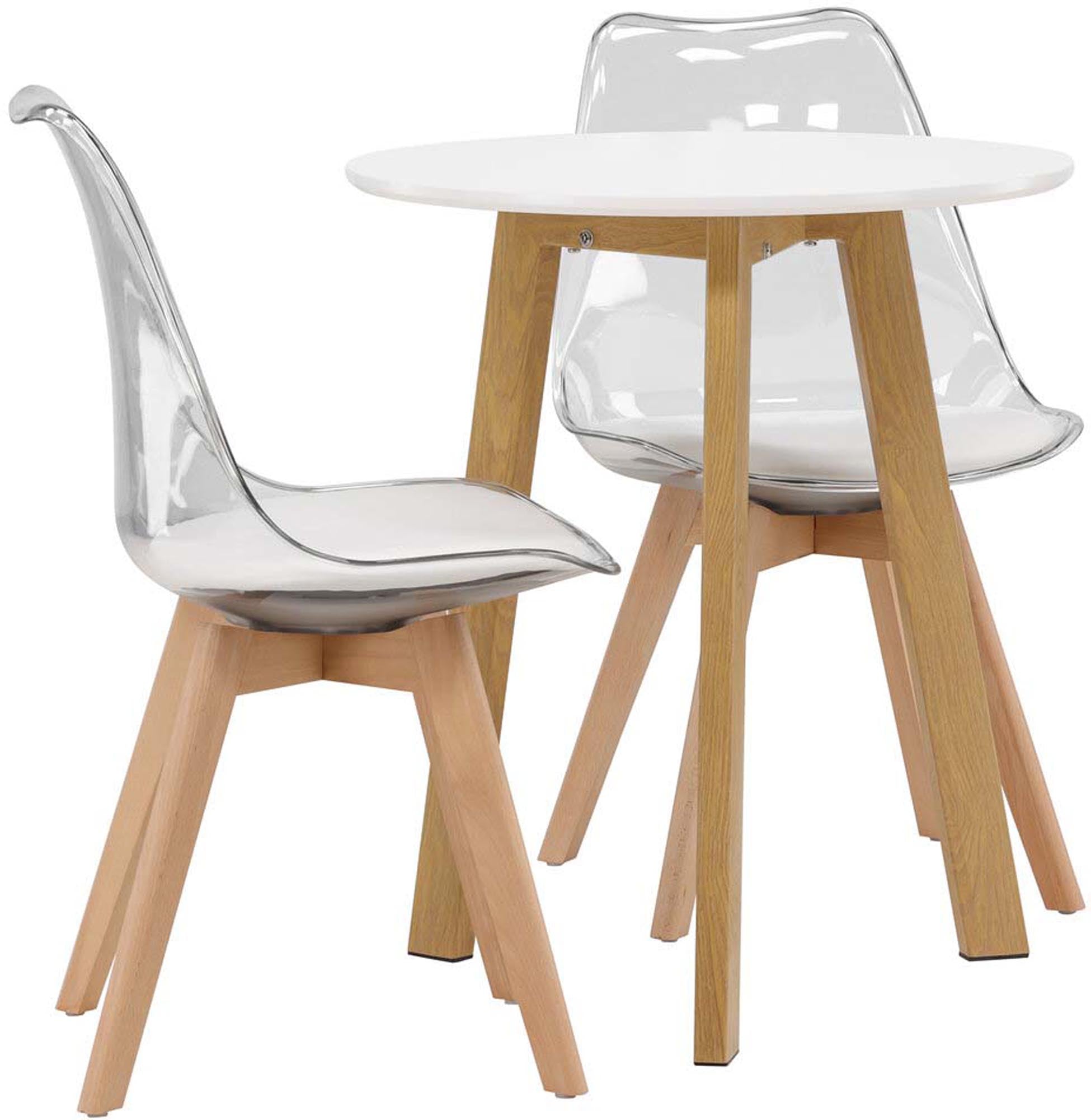 Stilvolles Esszimmerset Leonora + Edvin, perfekt für kleine und große Räume. Hochwertige Materialien und modernes Design vereinen sich hier.