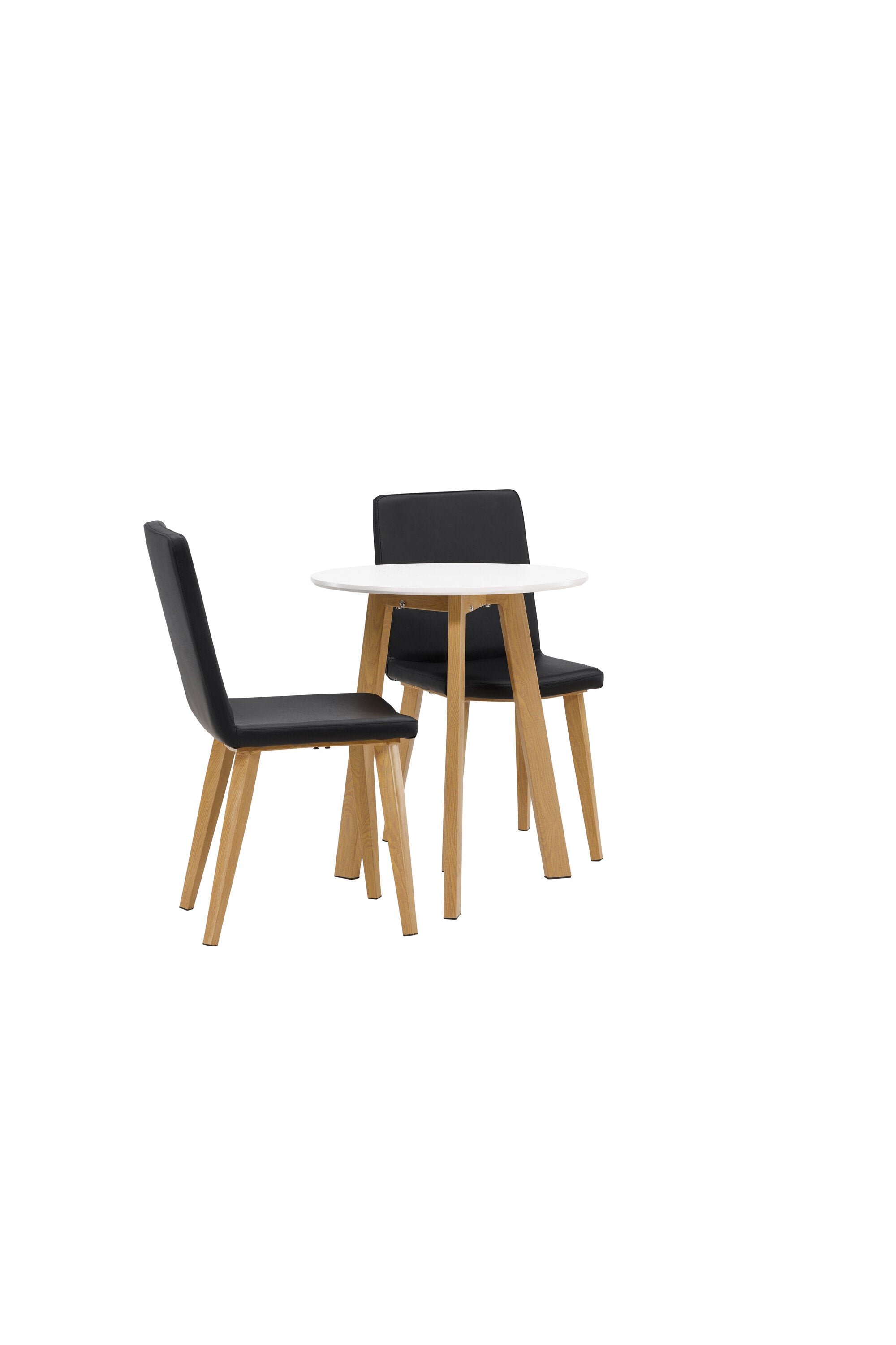 Leonora Esszimmerset + Today ⌀65cm/2St. in Schwarz, Natur präsentiert im Onlineshop von KAQTU Design AG. Esszimmerset ist von Venture Home