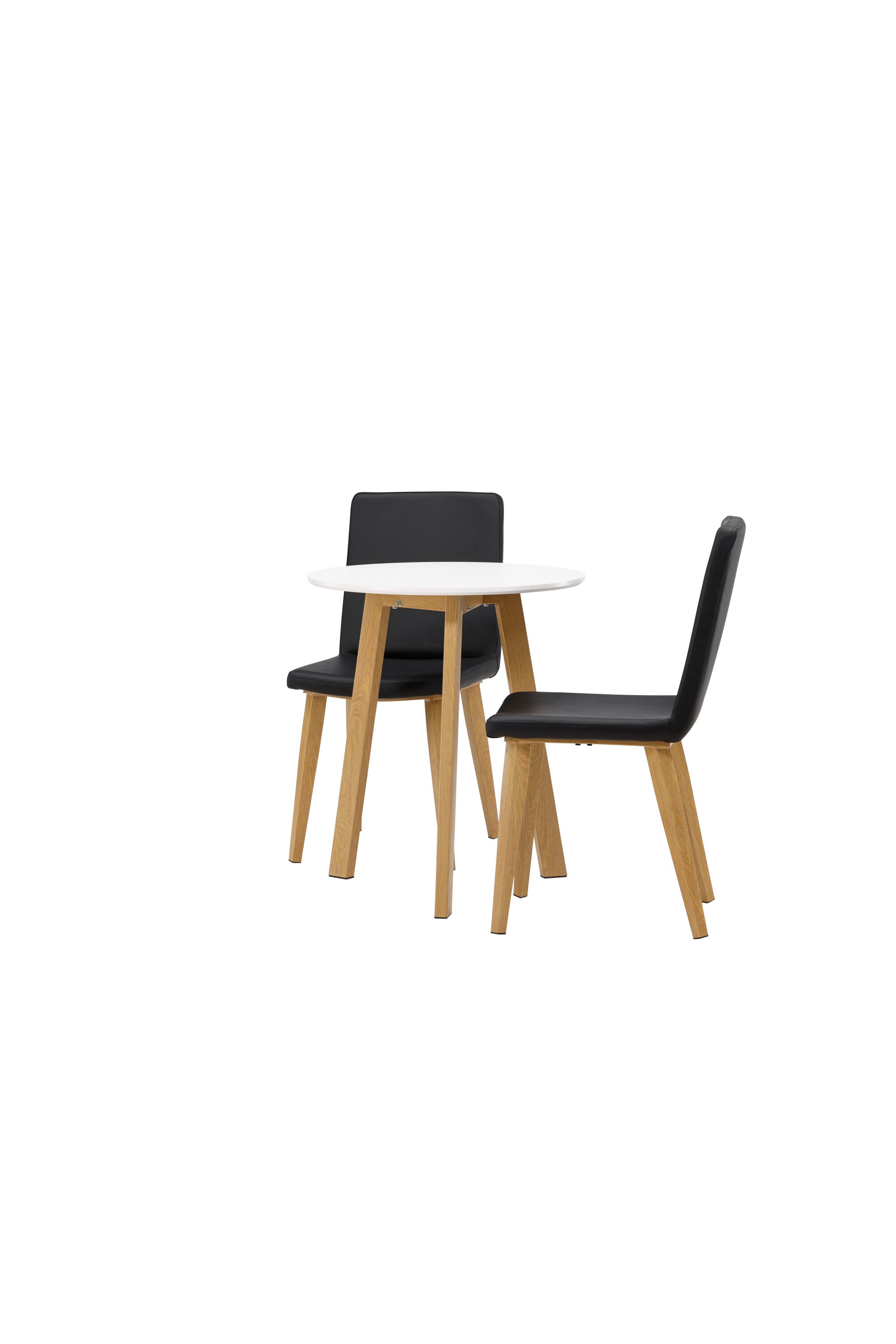 Leonora Esszimmerset + Today ⌀65cm/2St. in Schwarz, Natur präsentiert im Onlineshop von KAQTU Design AG. Esszimmerset ist von Venture Home