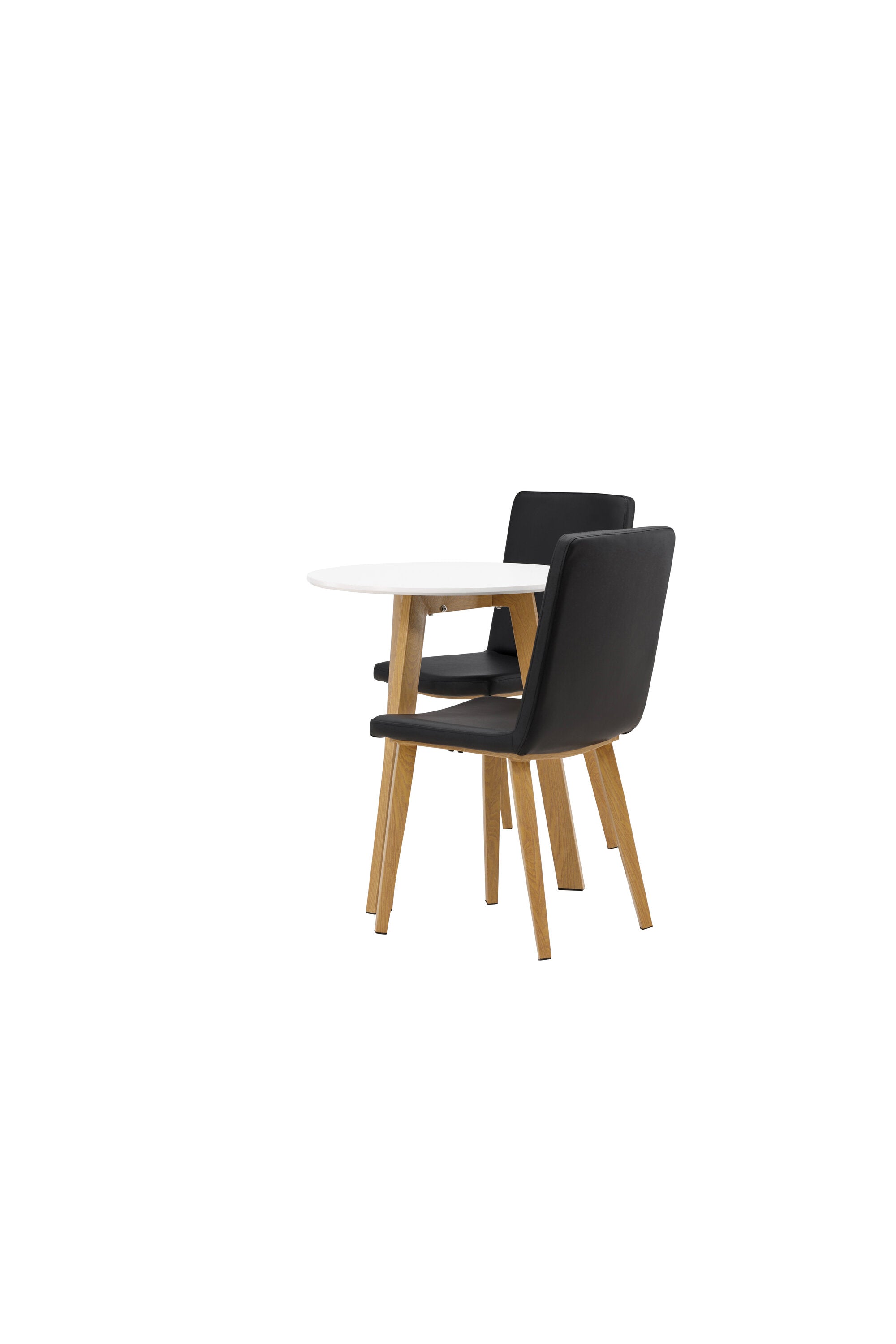Leonora Esszimmerset + Today ⌀65cm/2St. in Schwarz, Natur präsentiert im Onlineshop von KAQTU Design AG. Esszimmerset ist von Venture Home