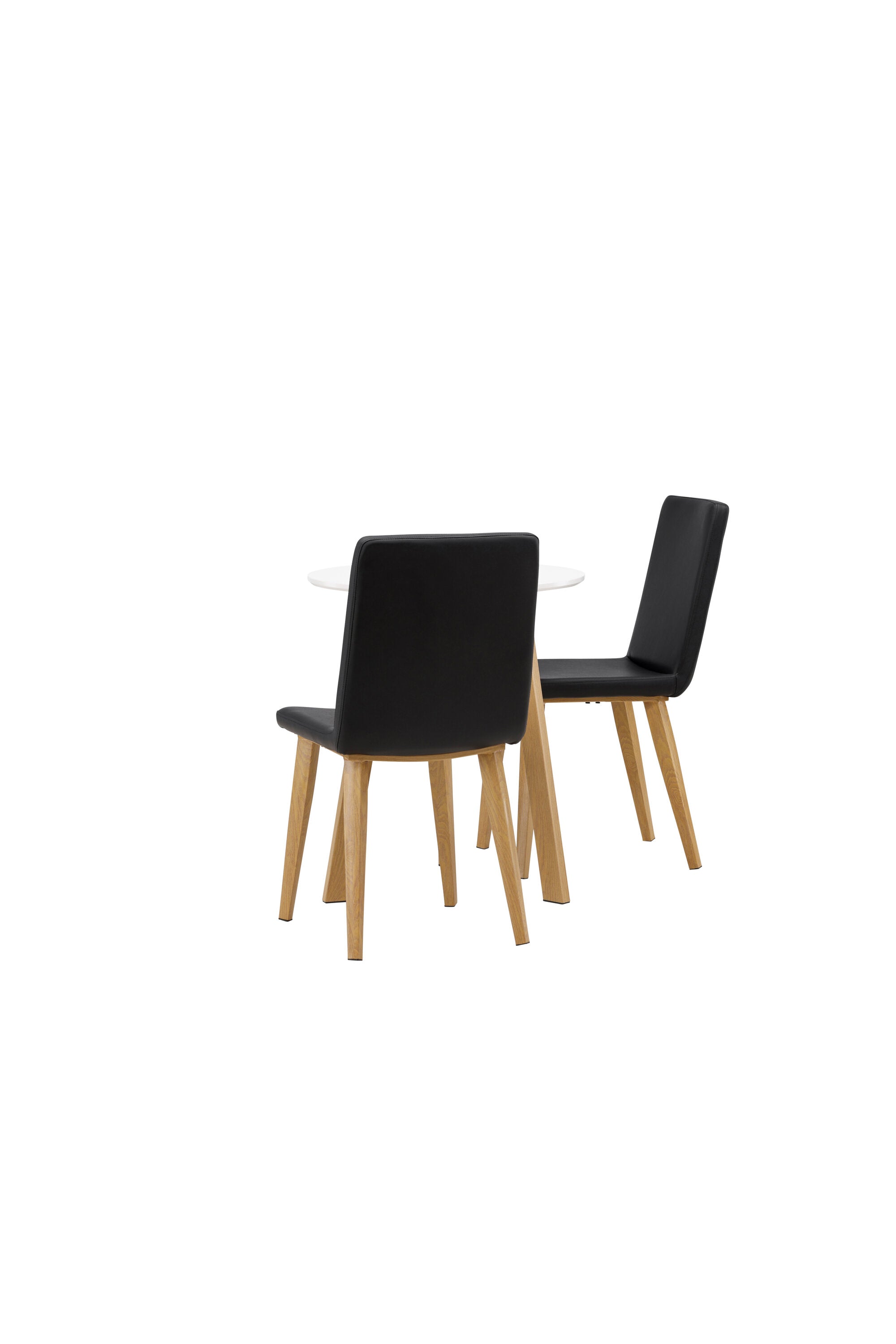 Leonora Esszimmerset + Today ⌀65cm/2St. in Schwarz, Natur präsentiert im Onlineshop von KAQTU Design AG. Esszimmerset ist von Venture Home