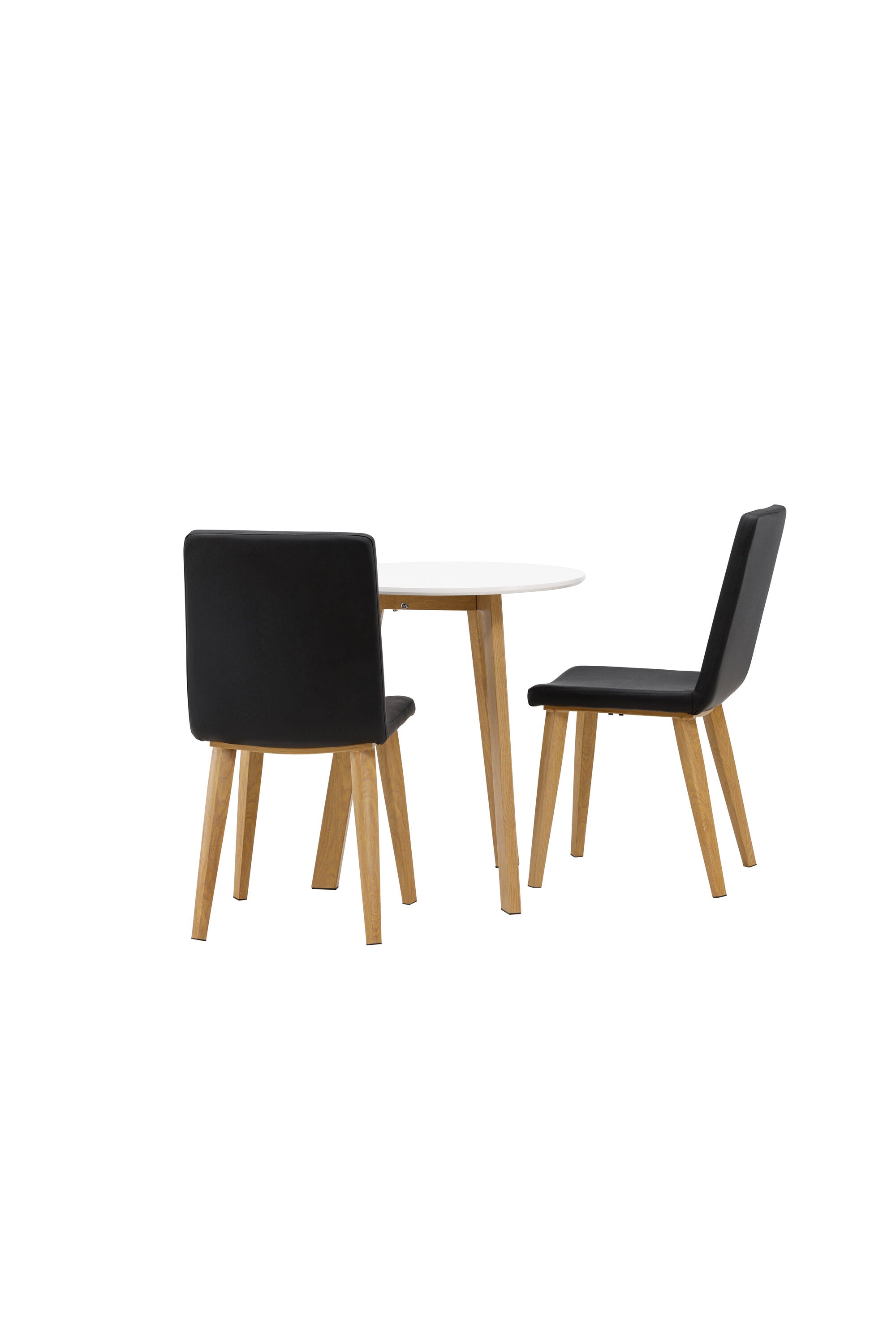 Leonora Esszimmerset + Today ⌀65cm/2St. in Schwarz, Natur präsentiert im Onlineshop von KAQTU Design AG. Esszimmerset ist von Venture Home