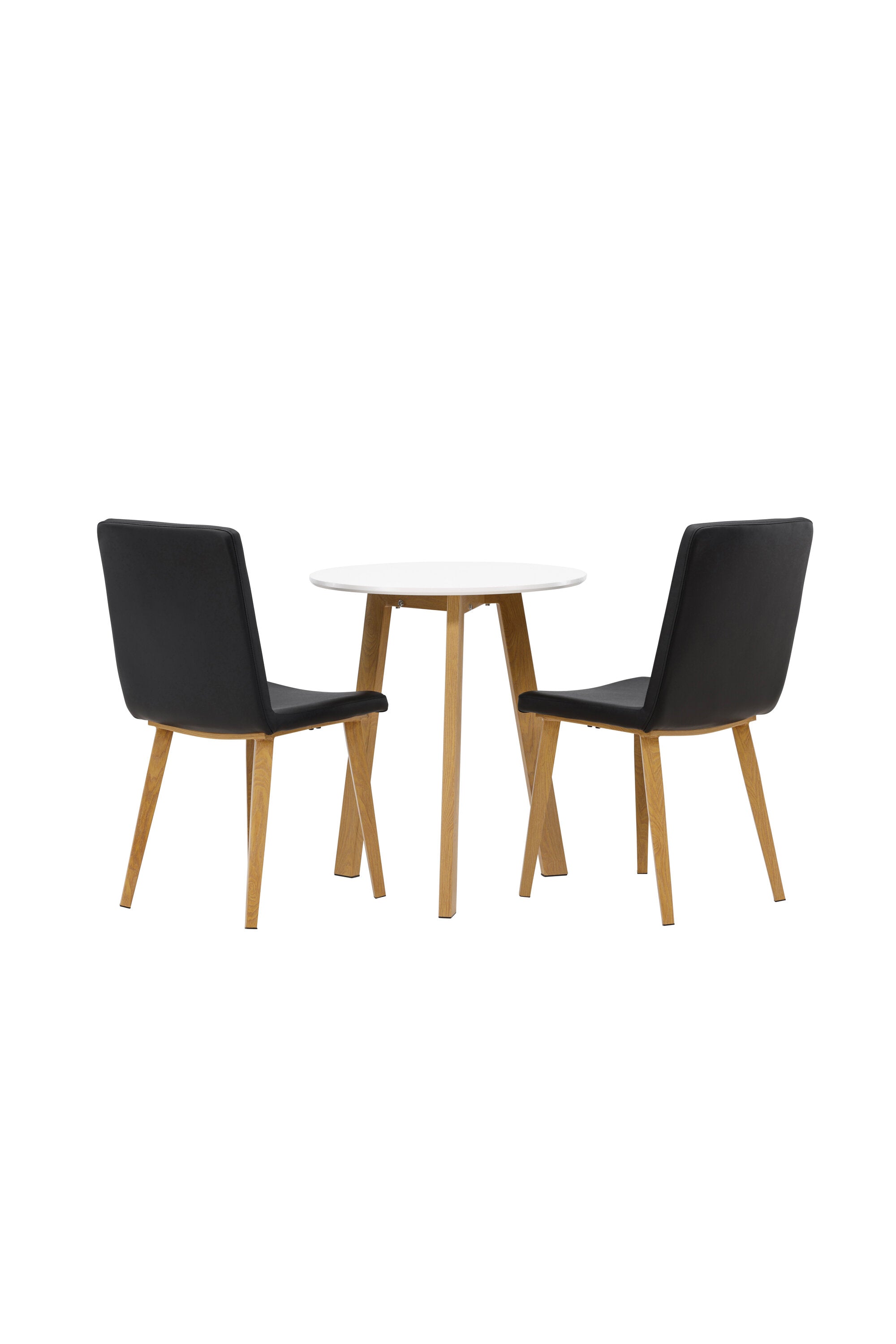 Leonora Esszimmerset + Today ⌀65cm/2St. in Schwarz, Natur präsentiert im Onlineshop von KAQTU Design AG. Esszimmerset ist von Venture Home