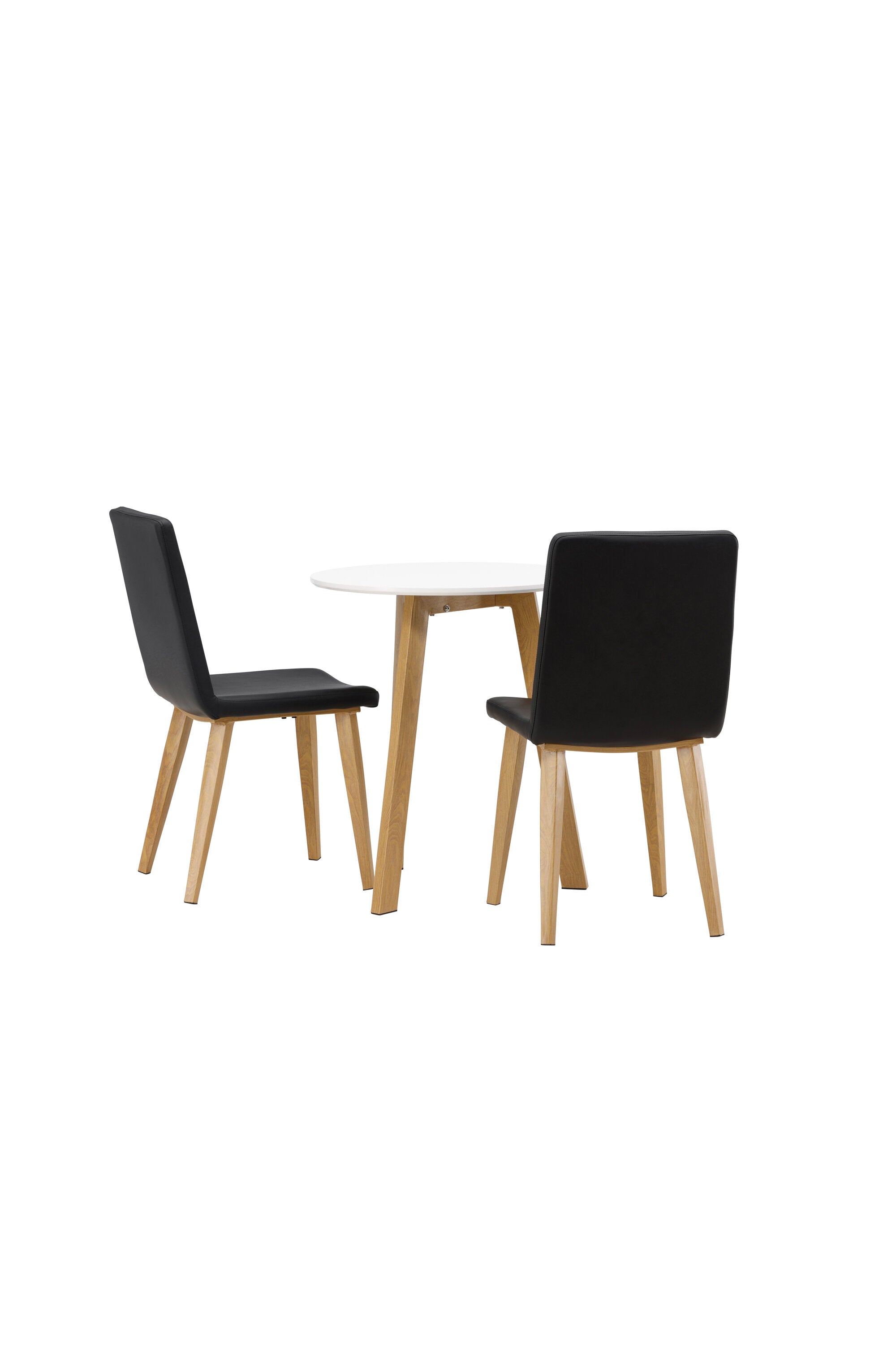 Leonora Esszimmerset + Today ⌀65cm/2St. in Schwarz, Natur präsentiert im Onlineshop von KAQTU Design AG. Esszimmerset ist von Venture Home
