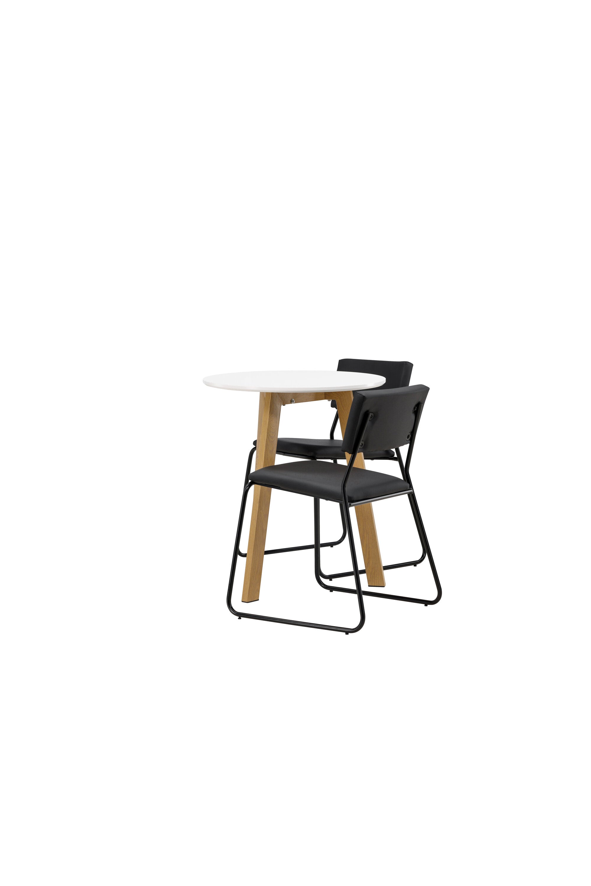 Leonora Esszimmerset + Kenth ⌀65cm/2St. in Schwarz präsentiert im Onlineshop von KAQTU Design AG. Esszimmerset ist von Venture Home