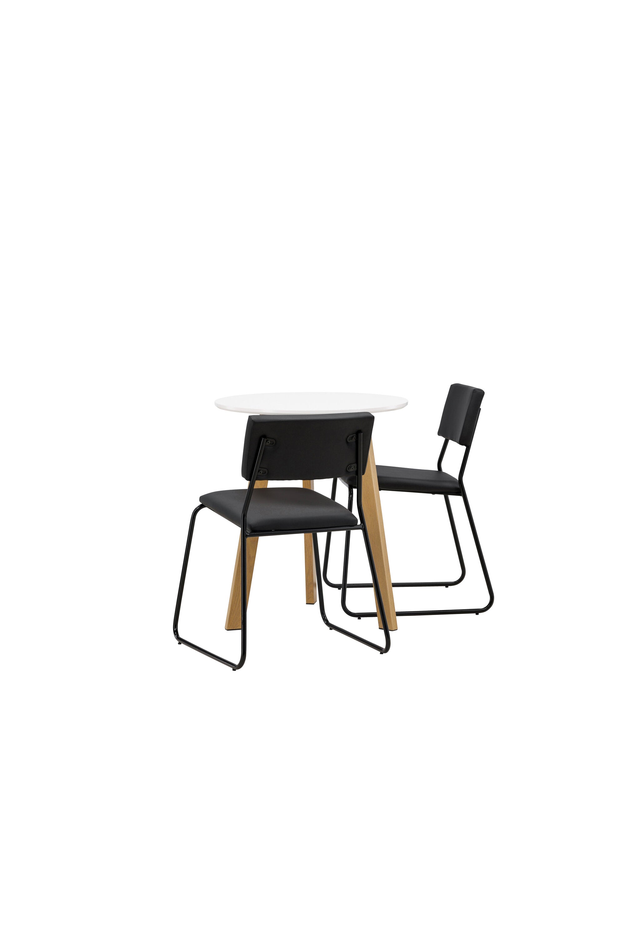 Leonora Esszimmerset + Kenth ⌀65cm/2St. in Schwarz präsentiert im Onlineshop von KAQTU Design AG. Esszimmerset ist von Venture Home
